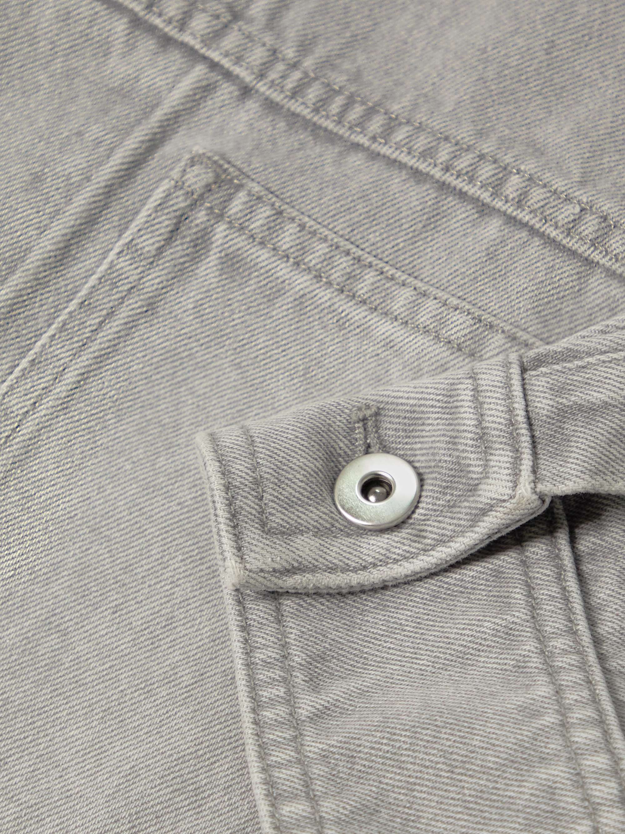 Camp-Collar Denim Overshirt view