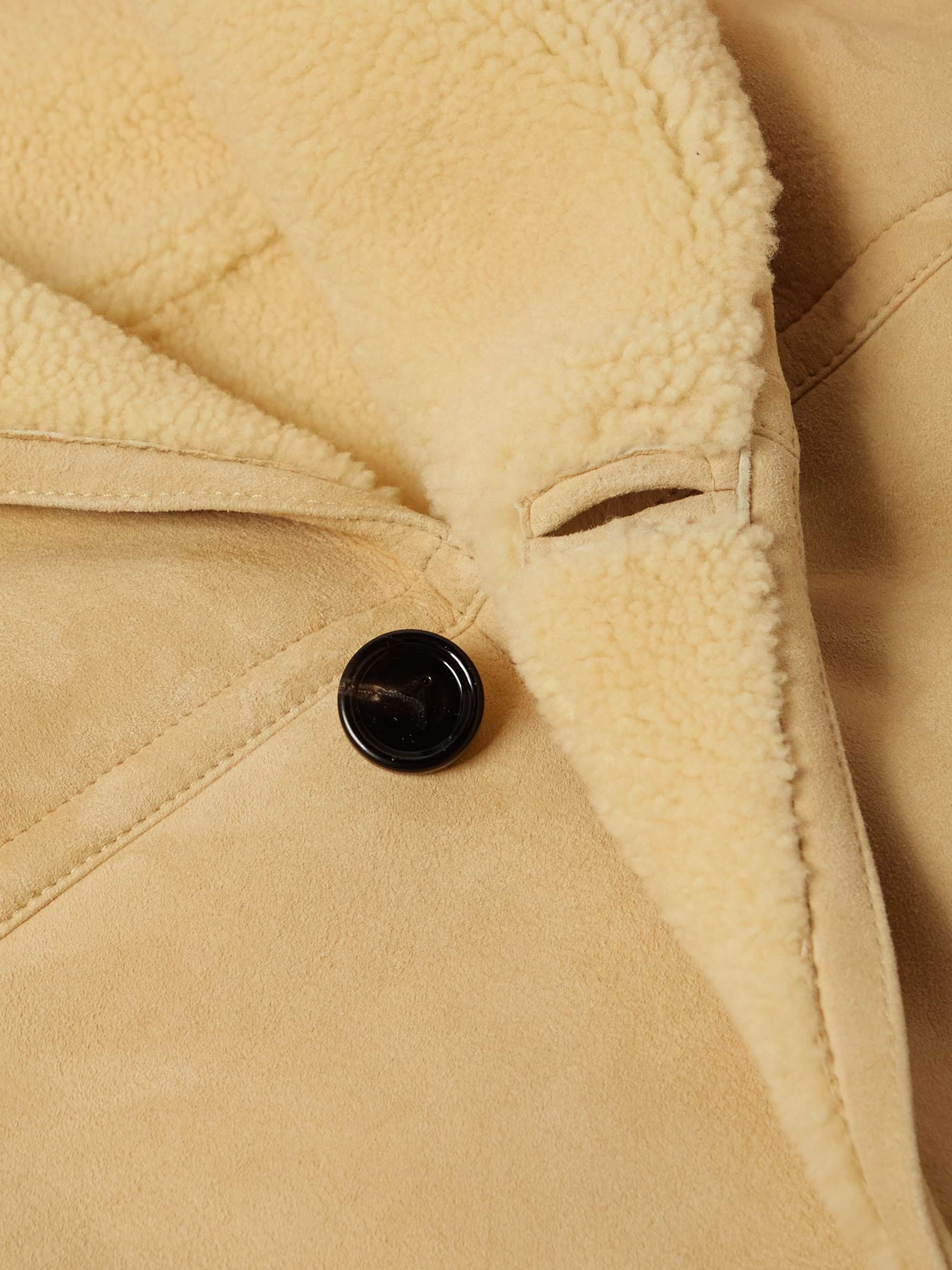 Shawl-Collar Shearling Jacket view