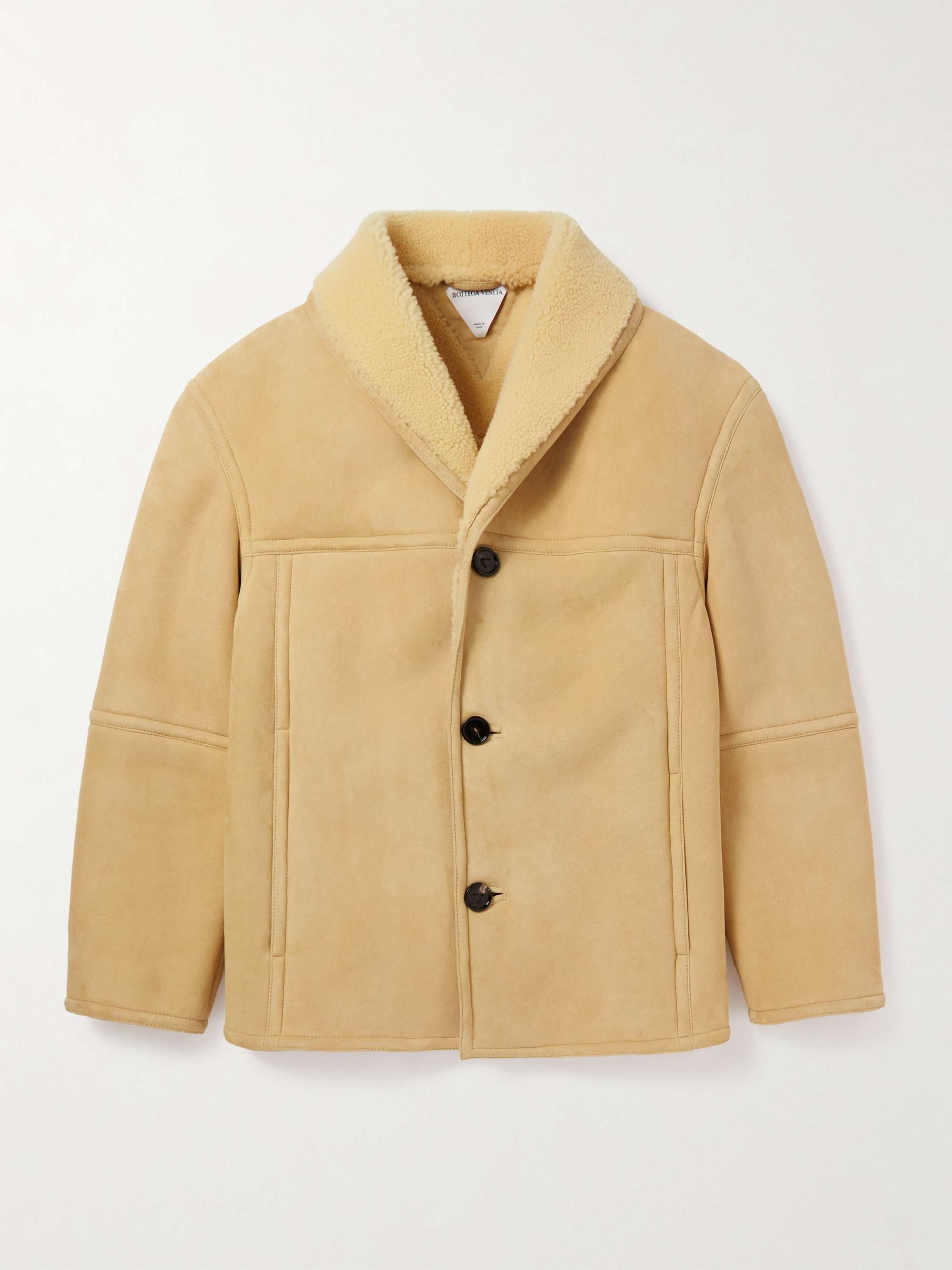 Shawl-Collar Shearling Jacket view