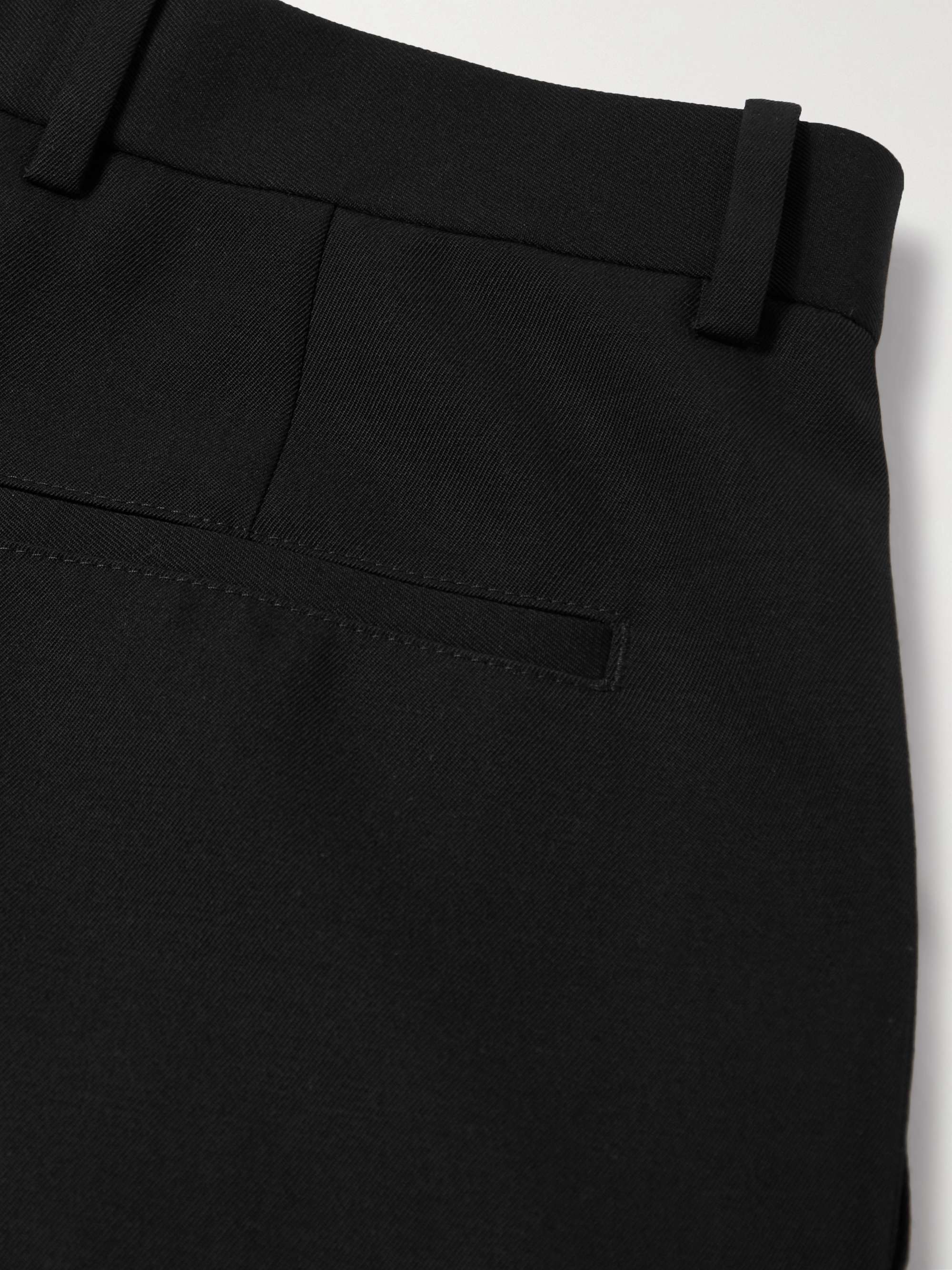 Straight-Leg Wool-Twill Trousers view