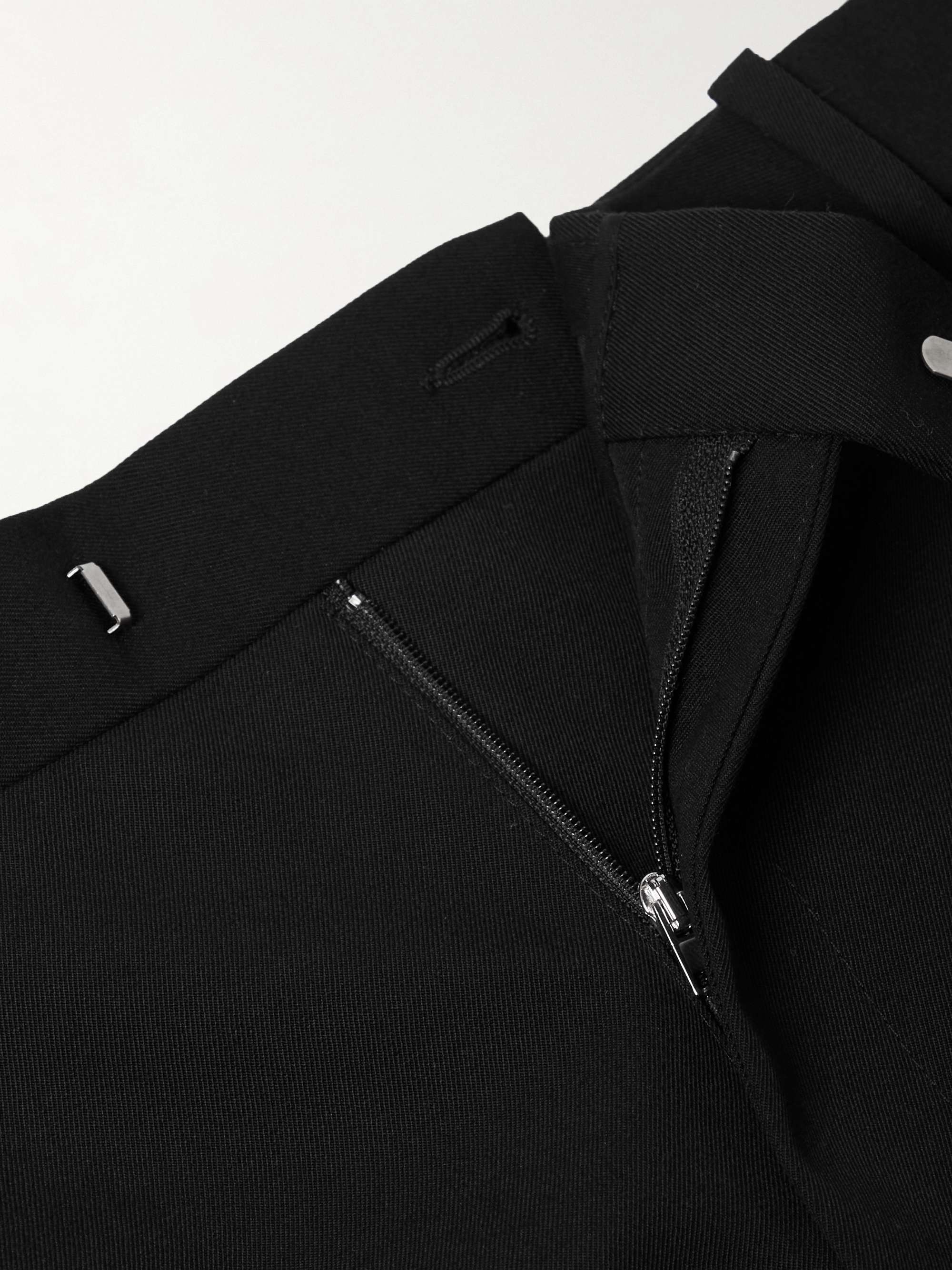 Straight-Leg Wool-Twill Trousers view