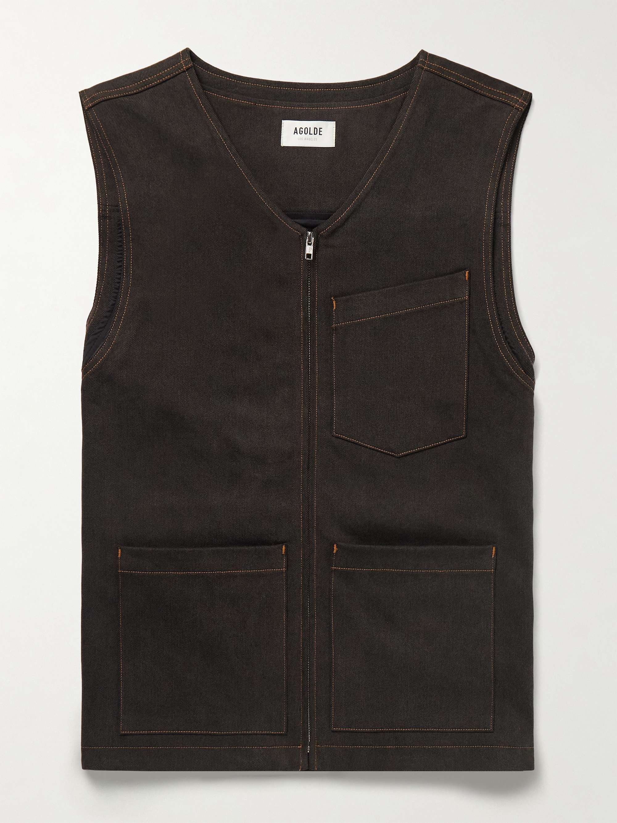 Ogden Denim Gilet view