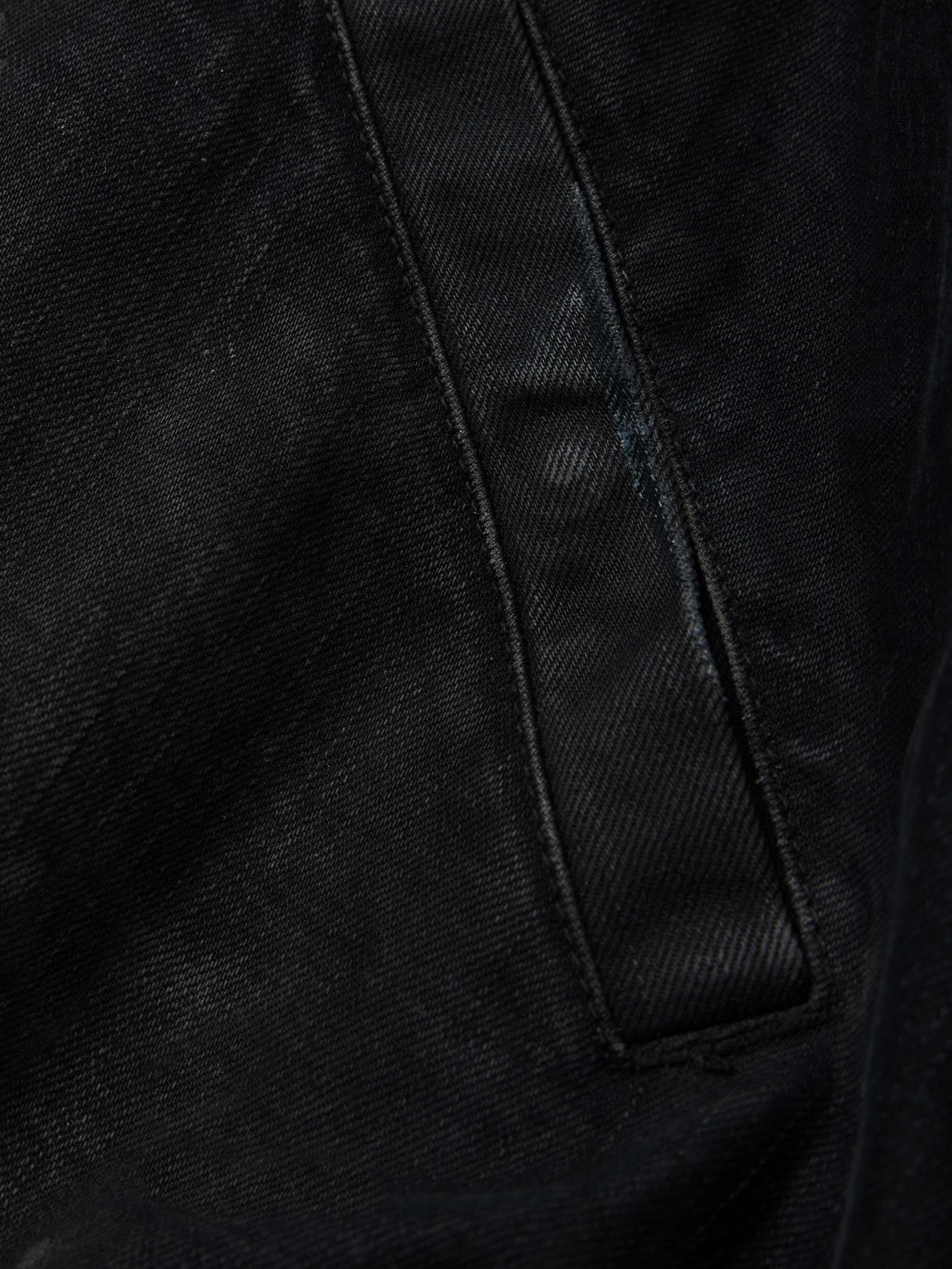 Distressed Padded Denim Bomber Jacket view