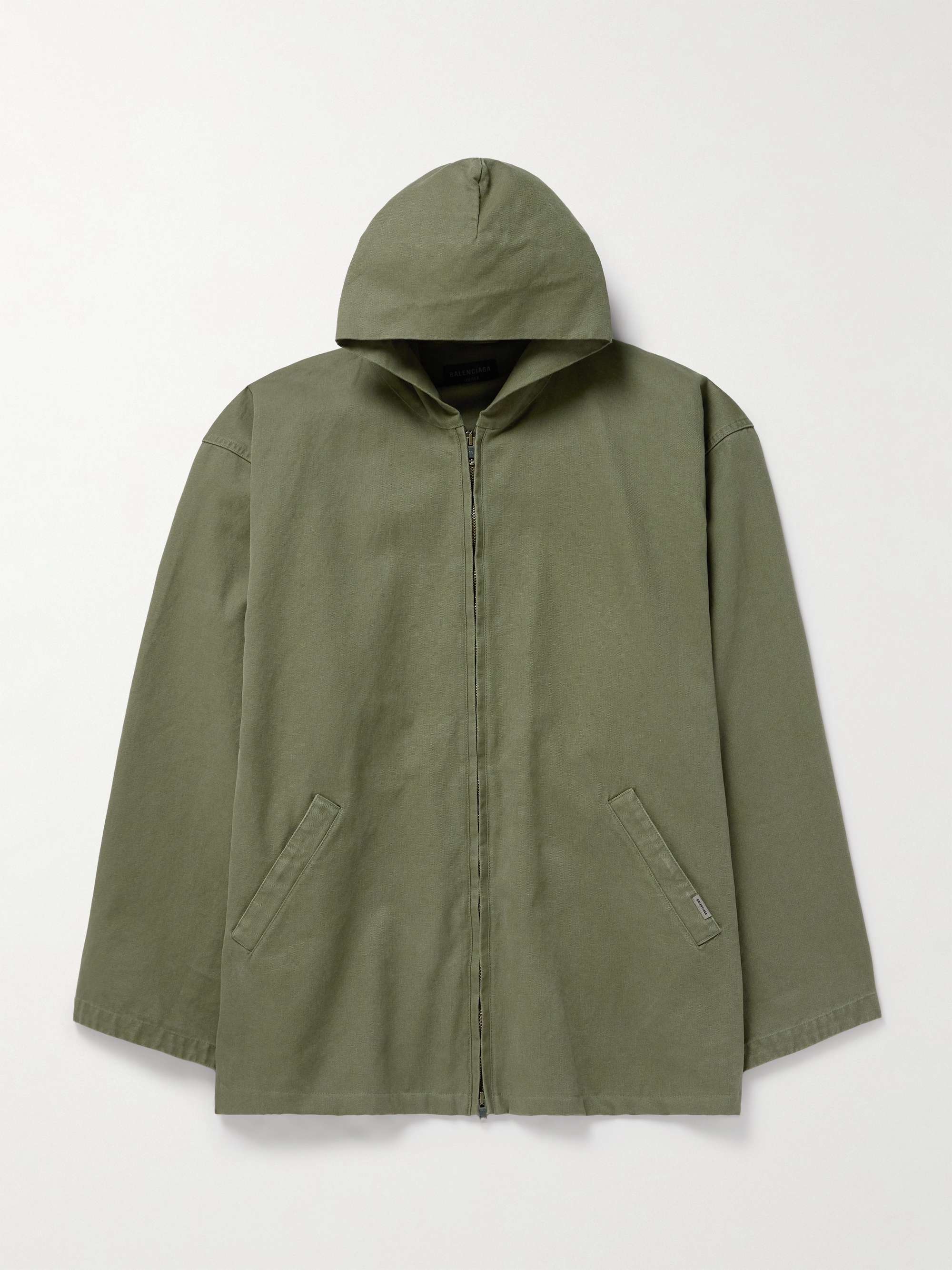 Cotton-Canvas Hooded Jacket view