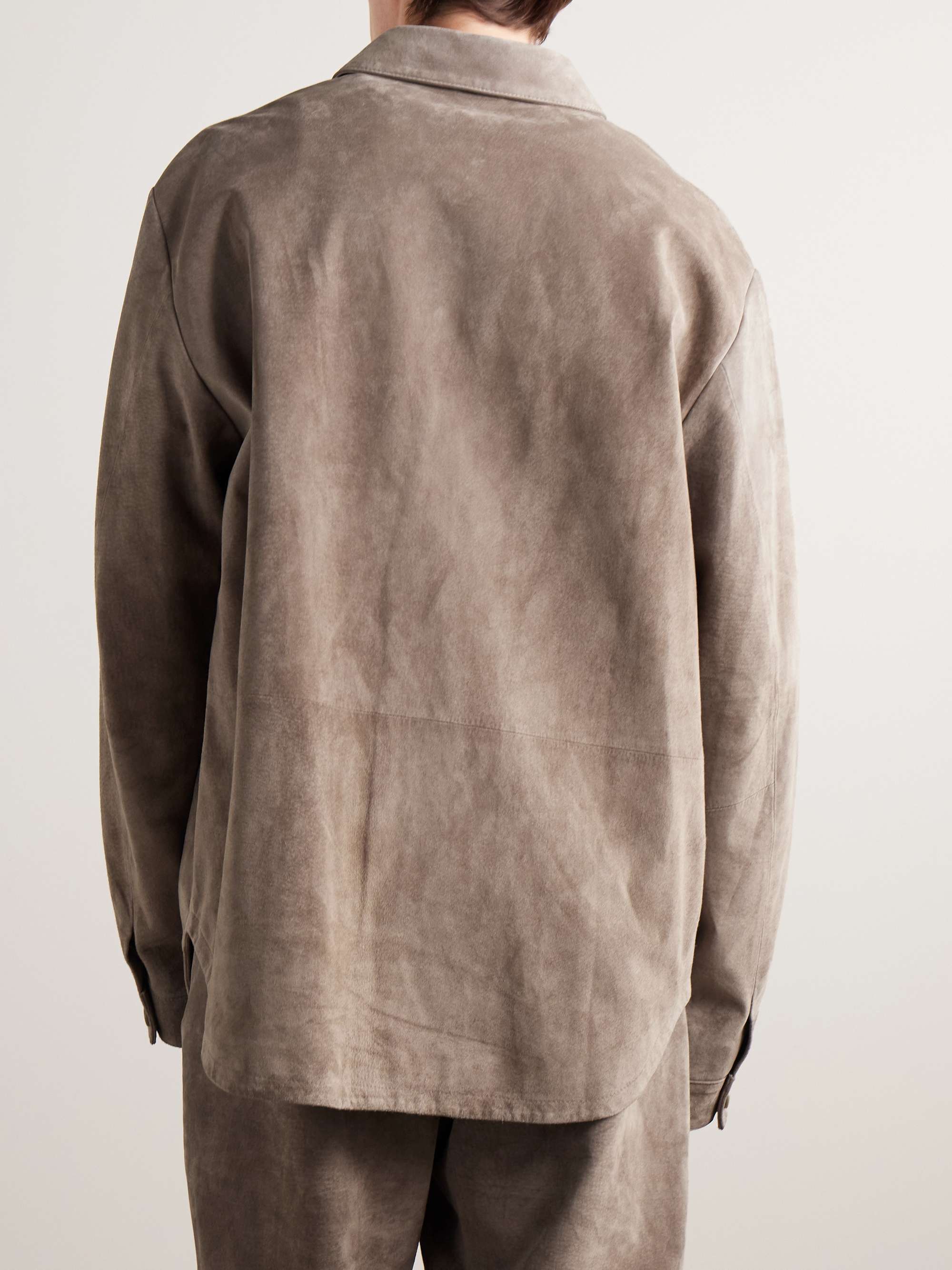 Oversized Suede Shirt view