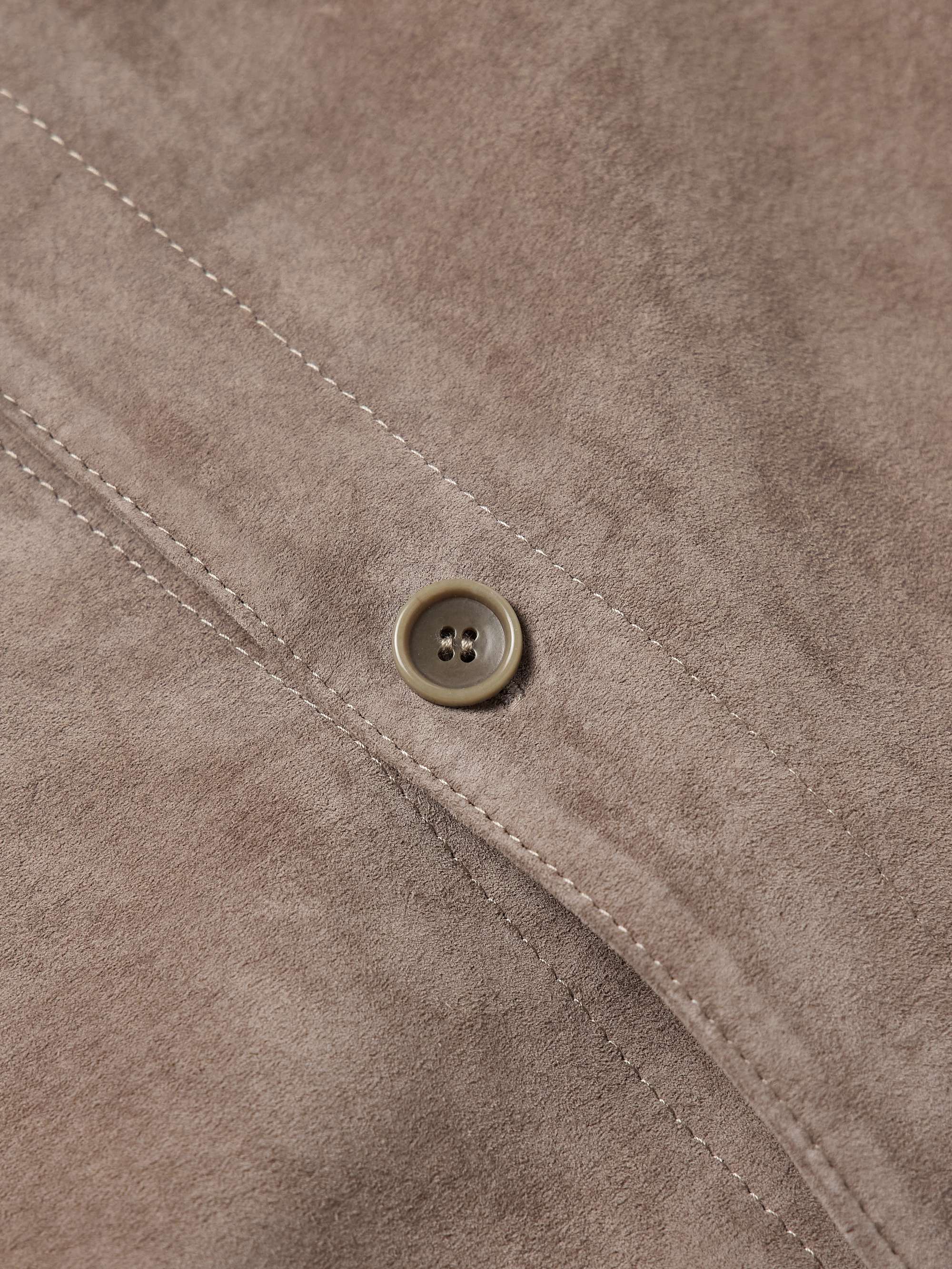 Oversized Suede Shirt view