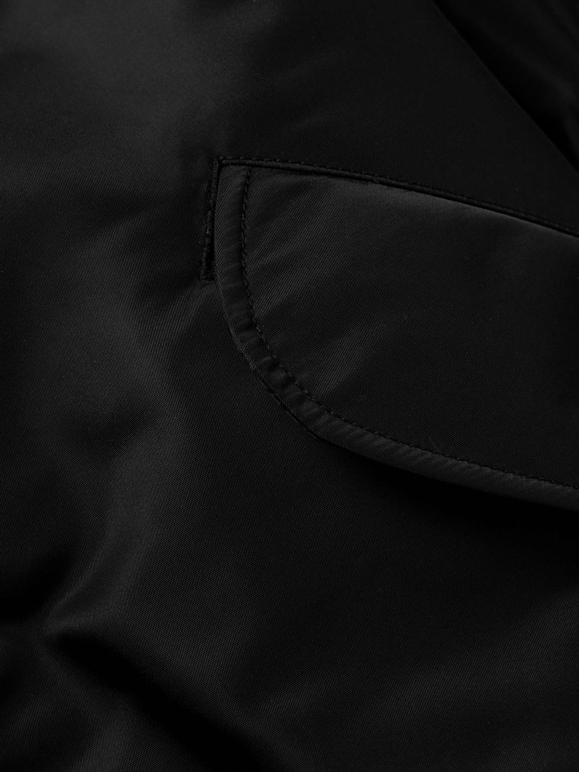 Broad Oversized Satin Bomber Jacket view