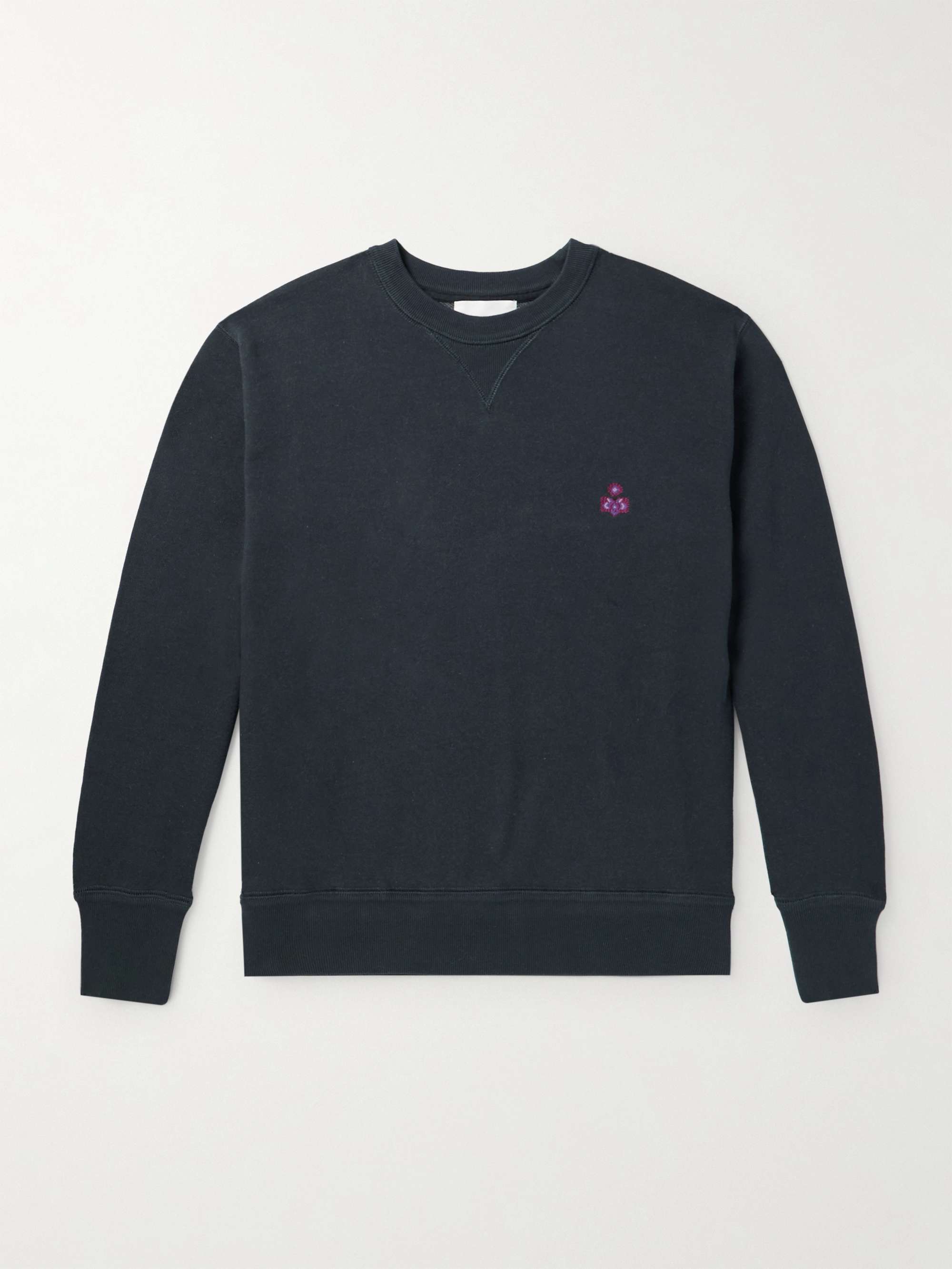 Mike Logo-Embroidered Cotton-Blend Jersey Sweatshirt view
