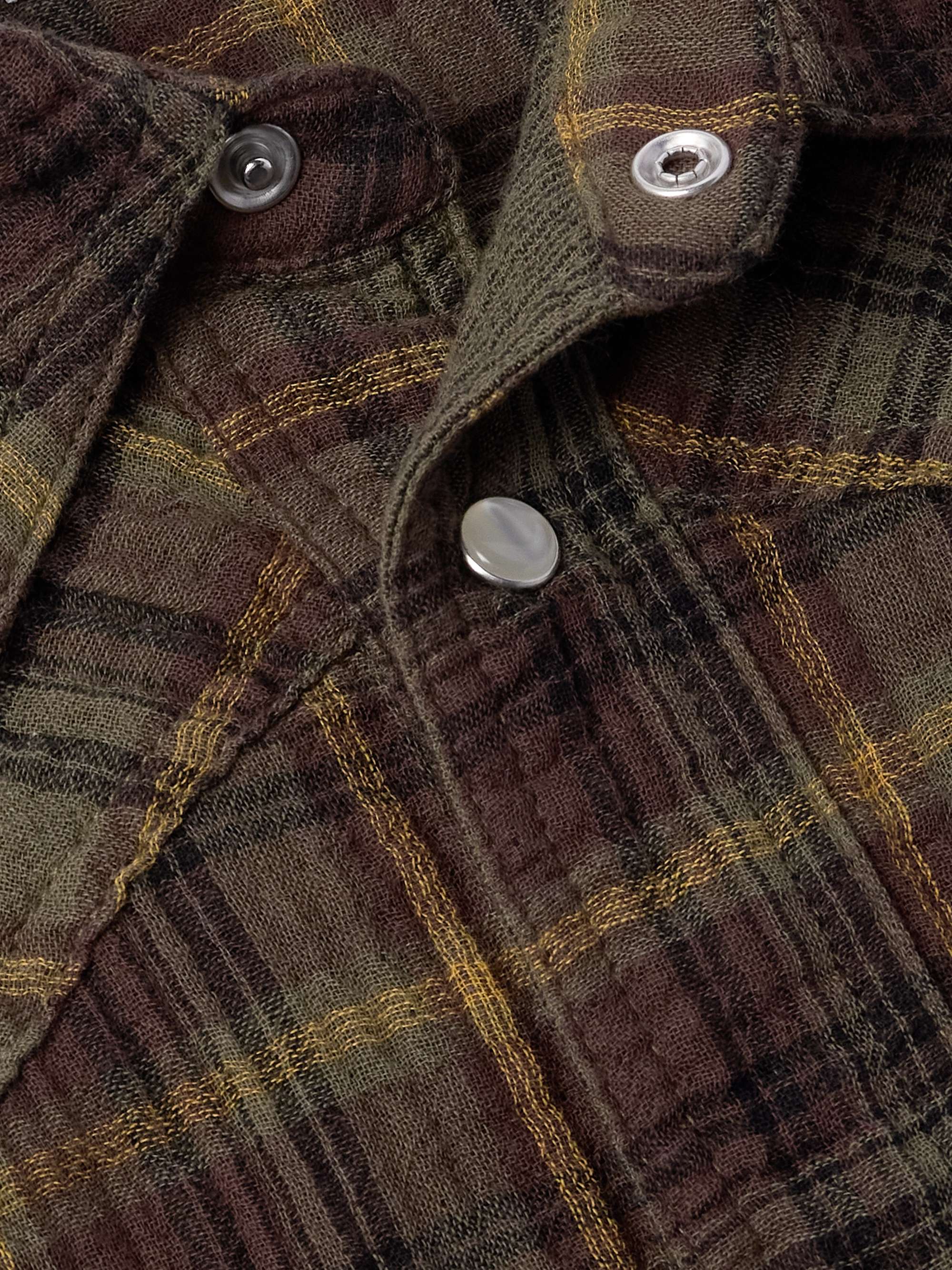 Panema Checked Cotton-Gauze Western Shirt view