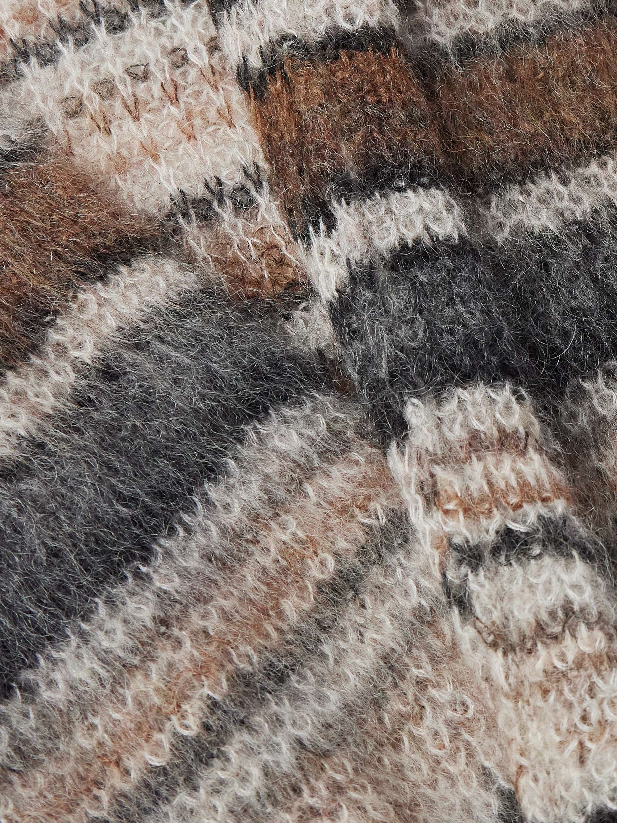 Danah Striped Mohair-Blend Cardigan view