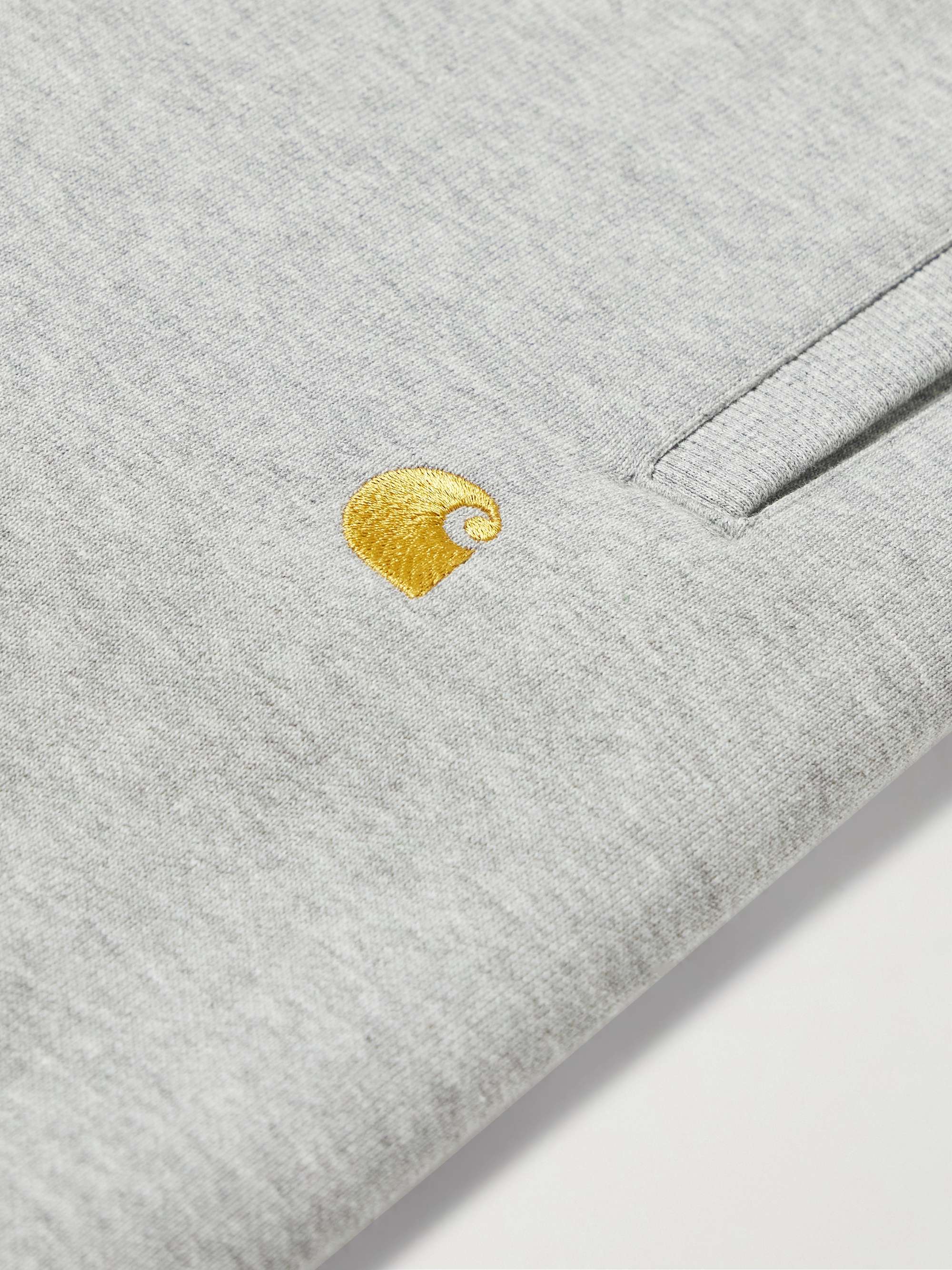 Chase Straight-Leg Logo-Embroidered Cotton-Blend Jersey Shorts view