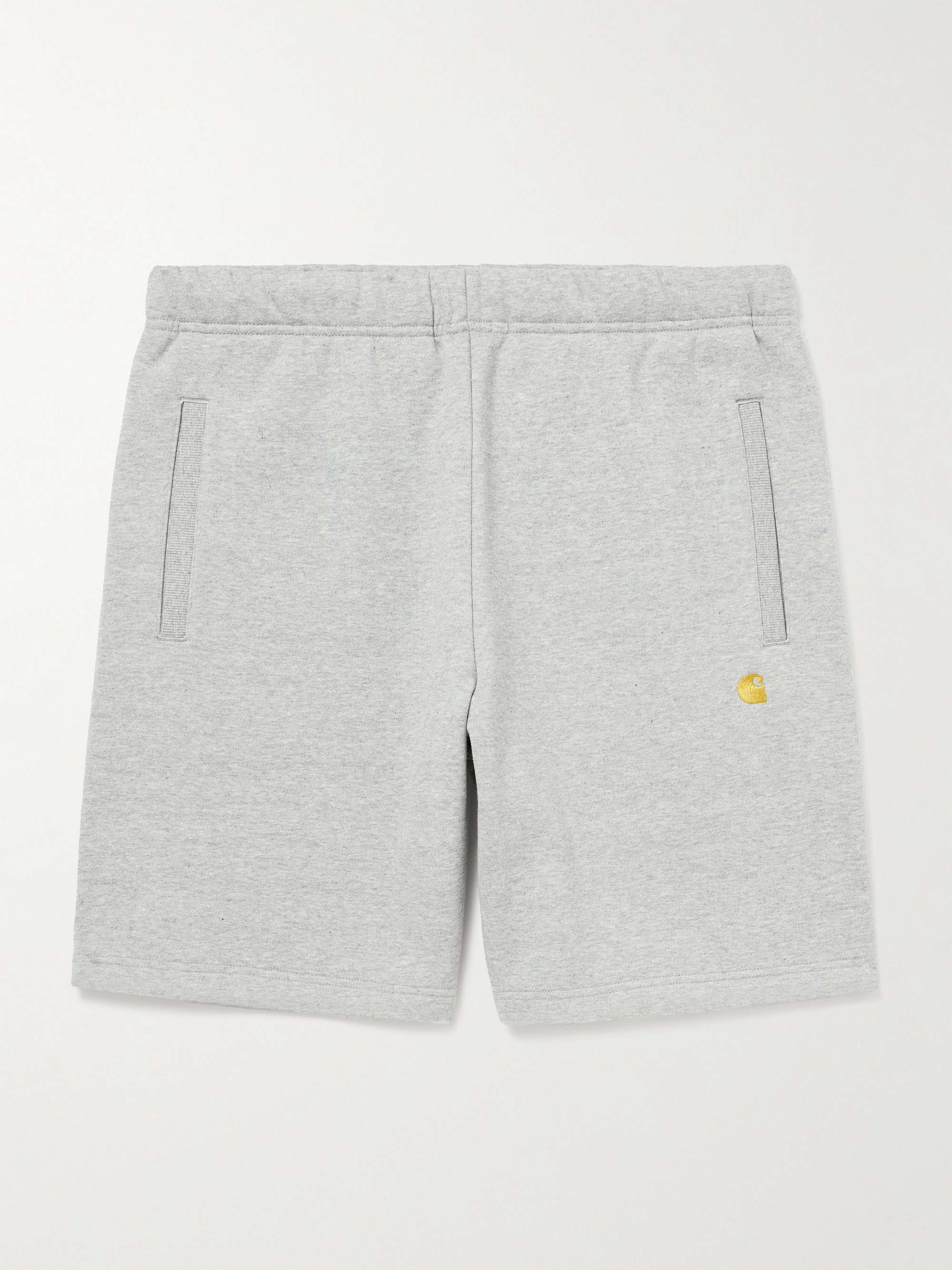 Chase Straight-Leg Logo-Embroidered Cotton-Blend Jersey Shorts view