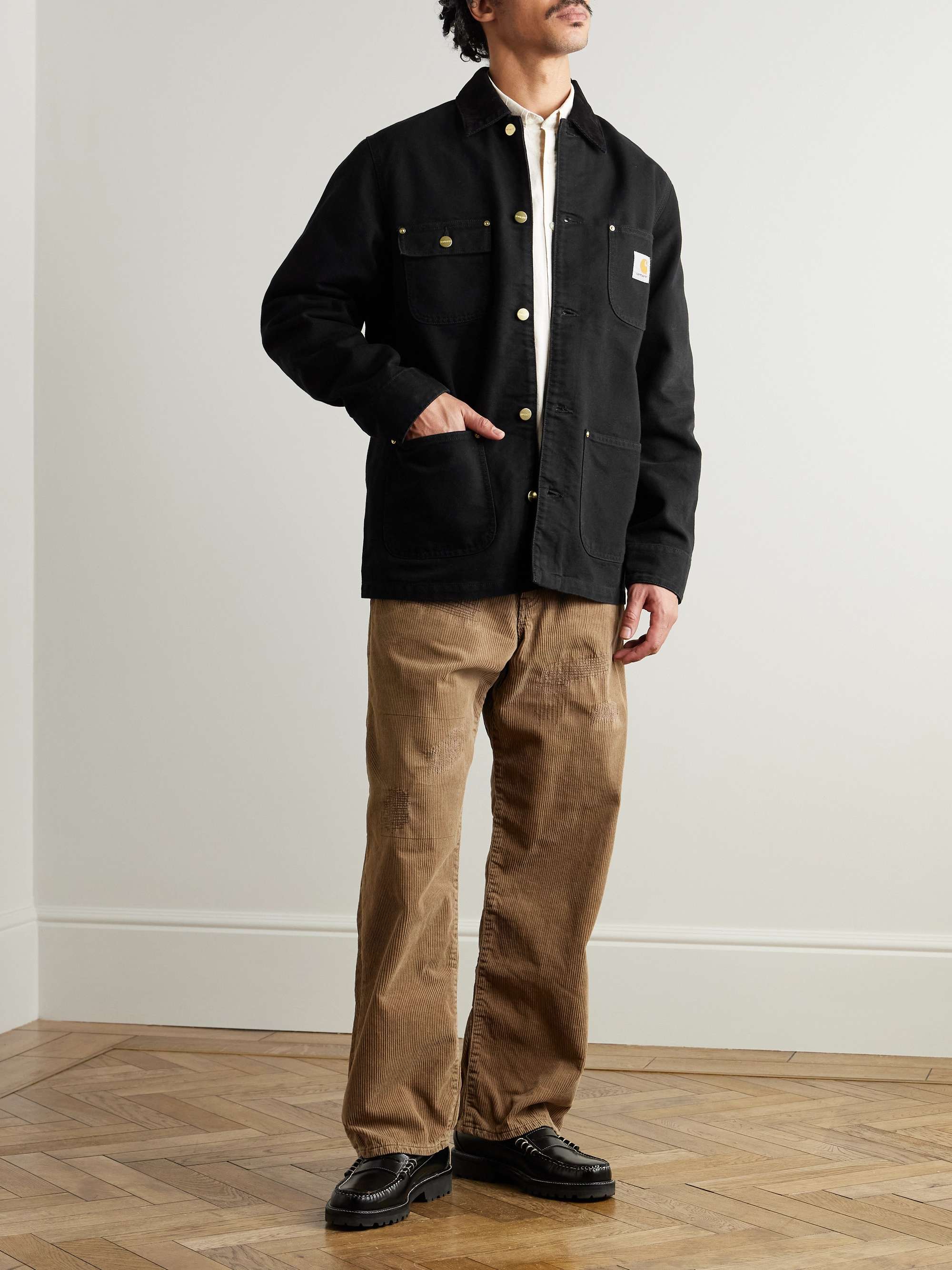 OG Corduroy-Trimmed Cotton-Canvas Chore Jacket view