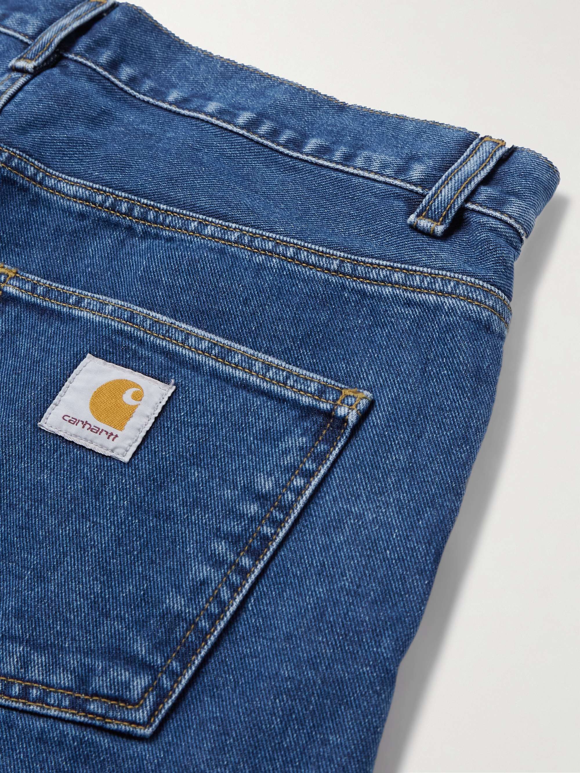 Aaron Straight-Leg Logo-Appliquéd Jeans view