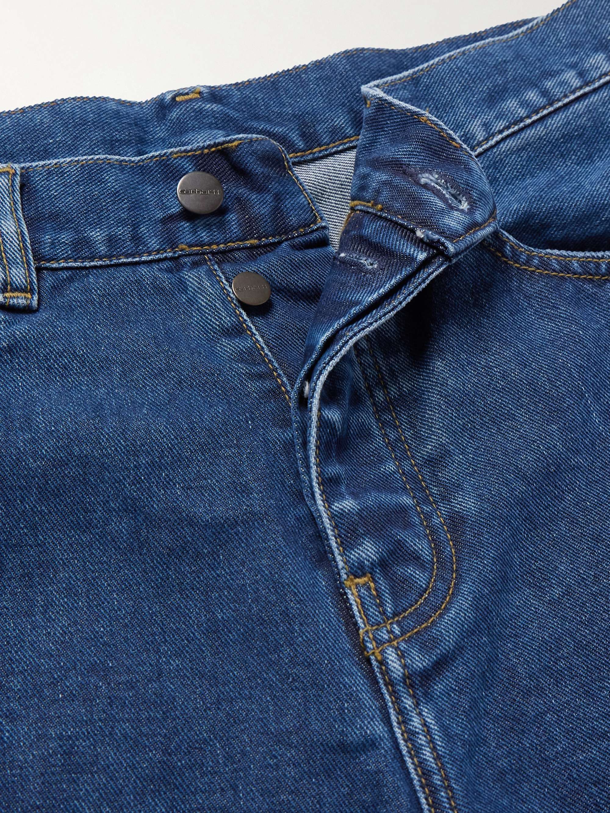 Aaron Straight-Leg Logo-Appliquéd Jeans view