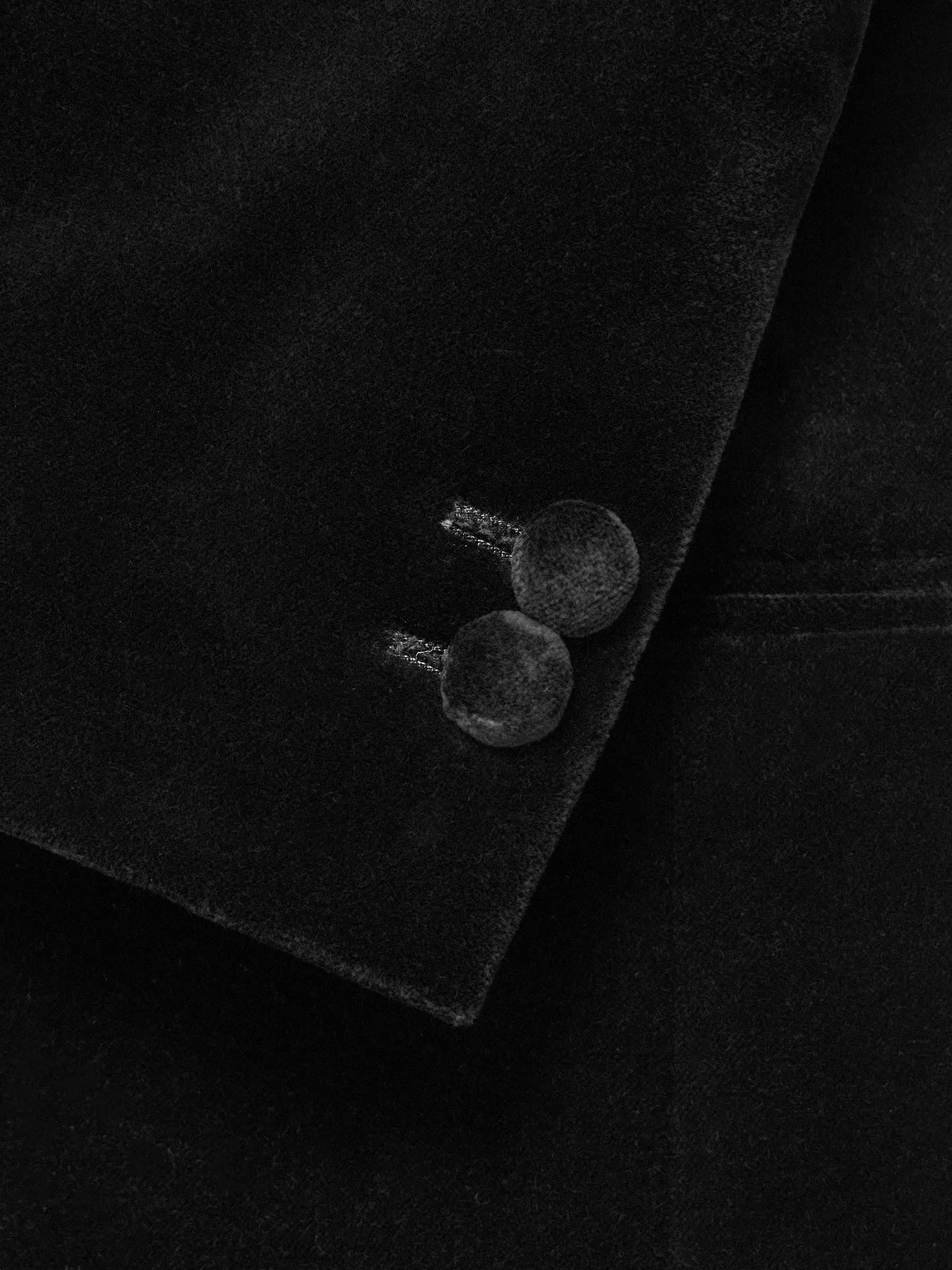 Slim-Fit Shawl-Collar Cotton-Velvet Tuxedo Jacket view