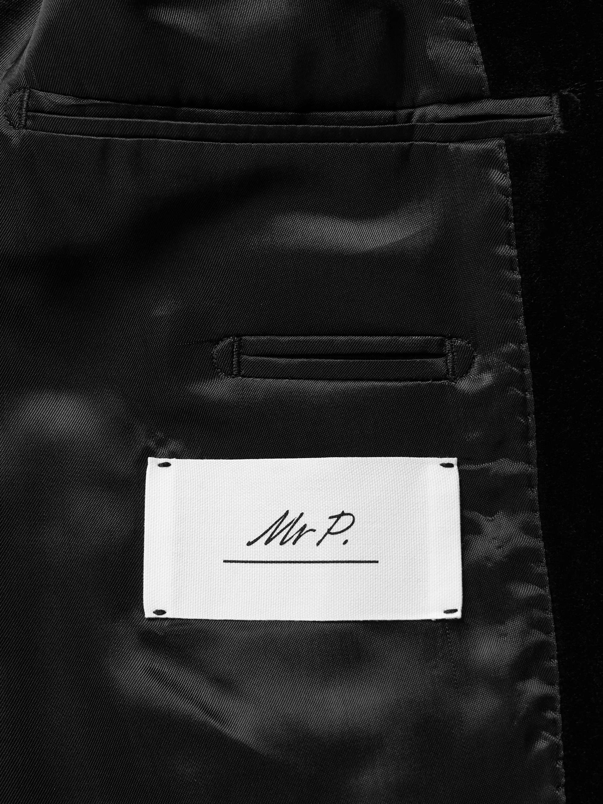 Slim-Fit Shawl-Collar Cotton-Velvet Tuxedo Jacket view