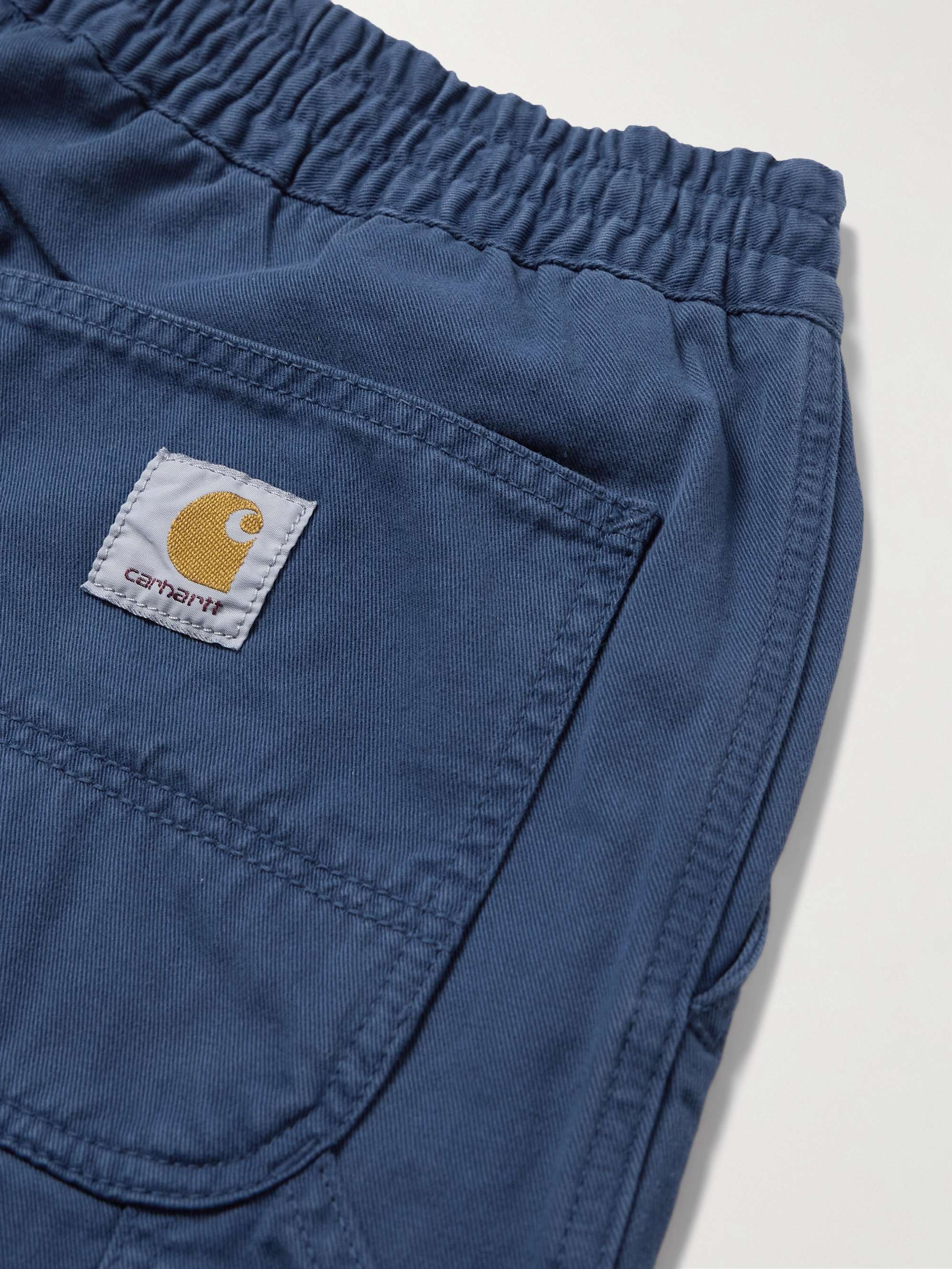 Flint Straight-Leg Garment-Dyed Cotton-Twill Trousers view