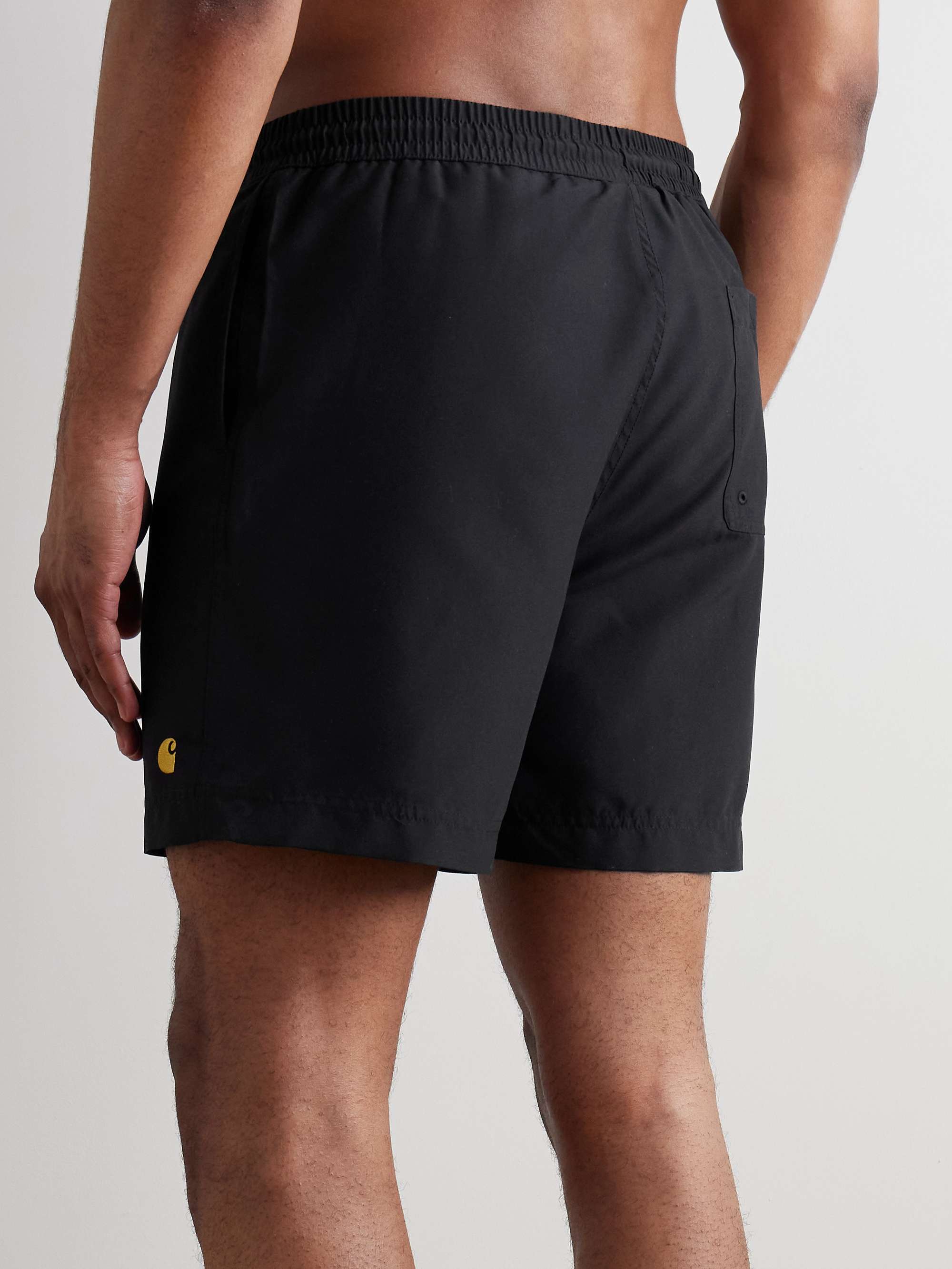 Chase Straight-Leg Mid-Length Logo-Embroidered Swim Shorts view