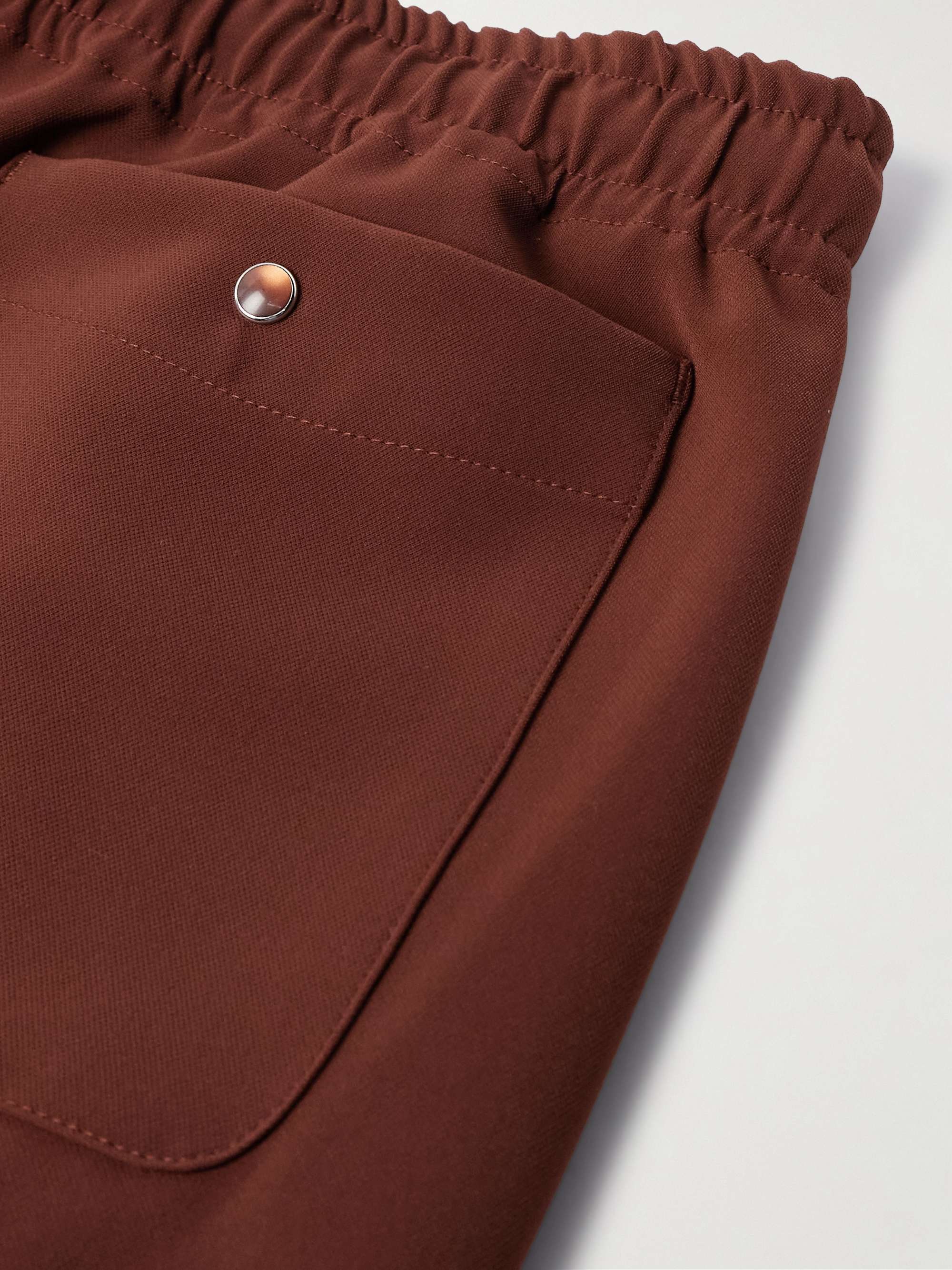 Straight-Leg Logo-Embroidered Jersey Track Pants view