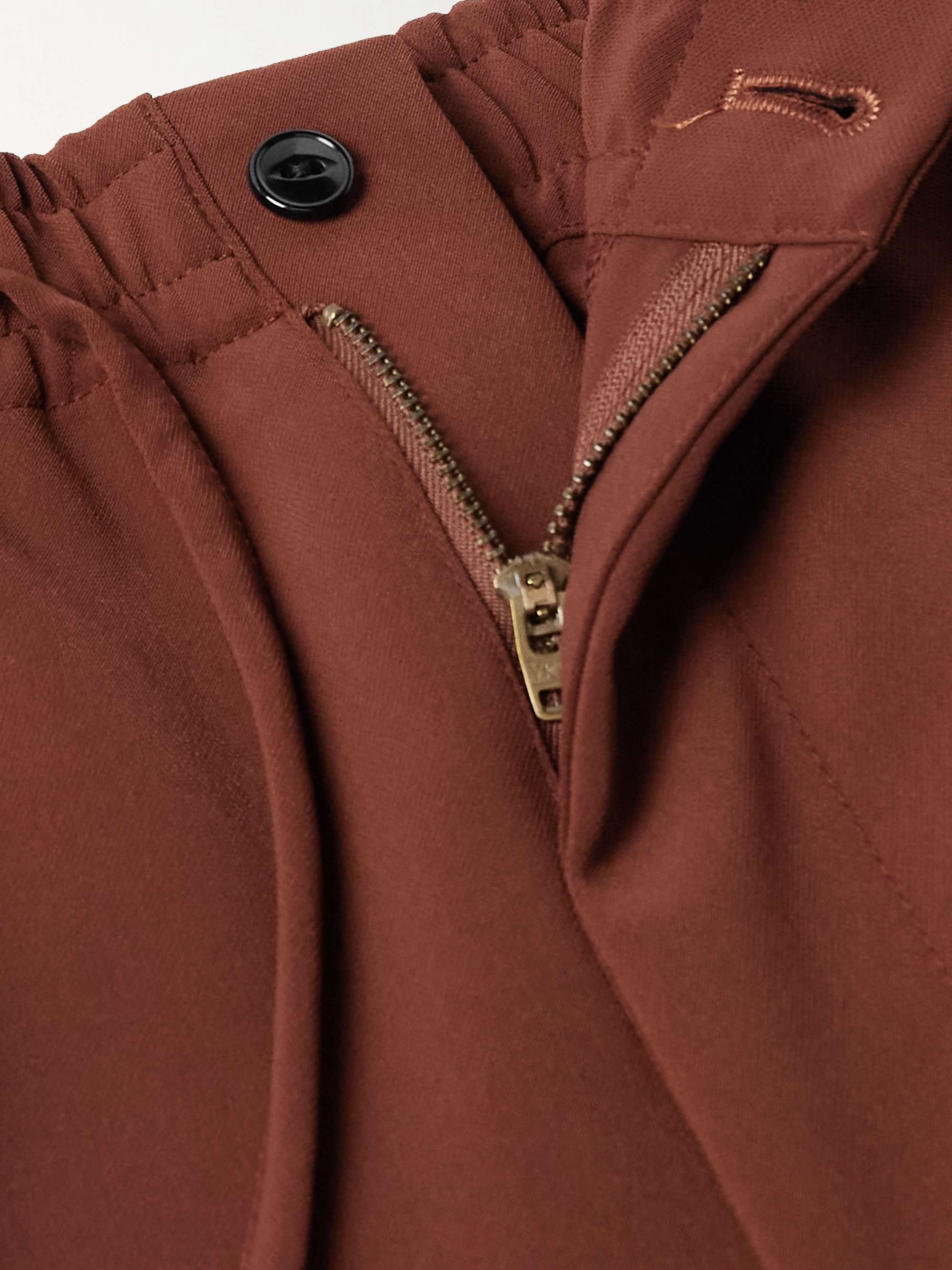 Straight-Leg Logo-Embroidered Jersey Track Pants view