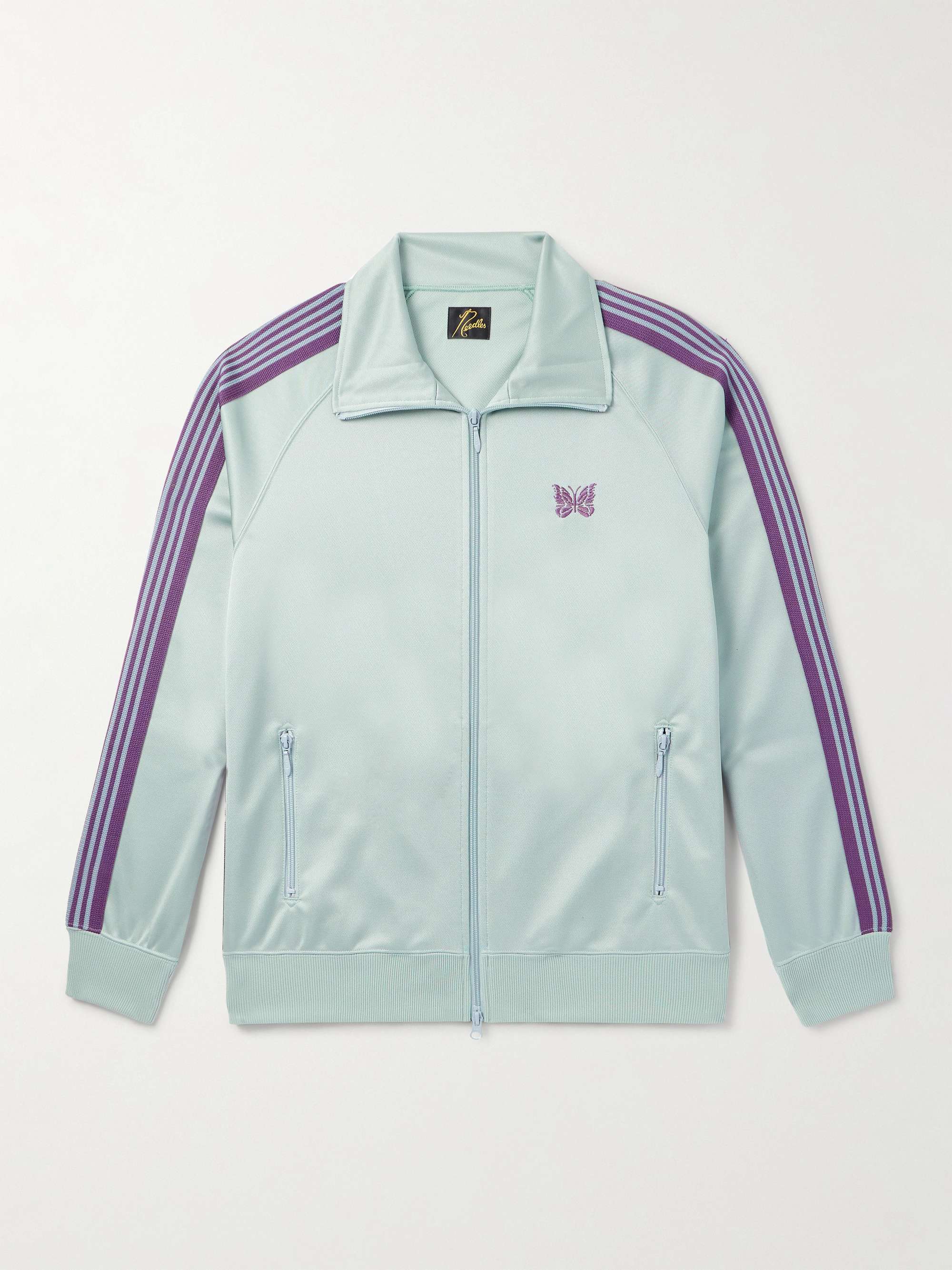 Webbing-Trimmed Logo-Embroidered Tech-Jersey Track Jacket view