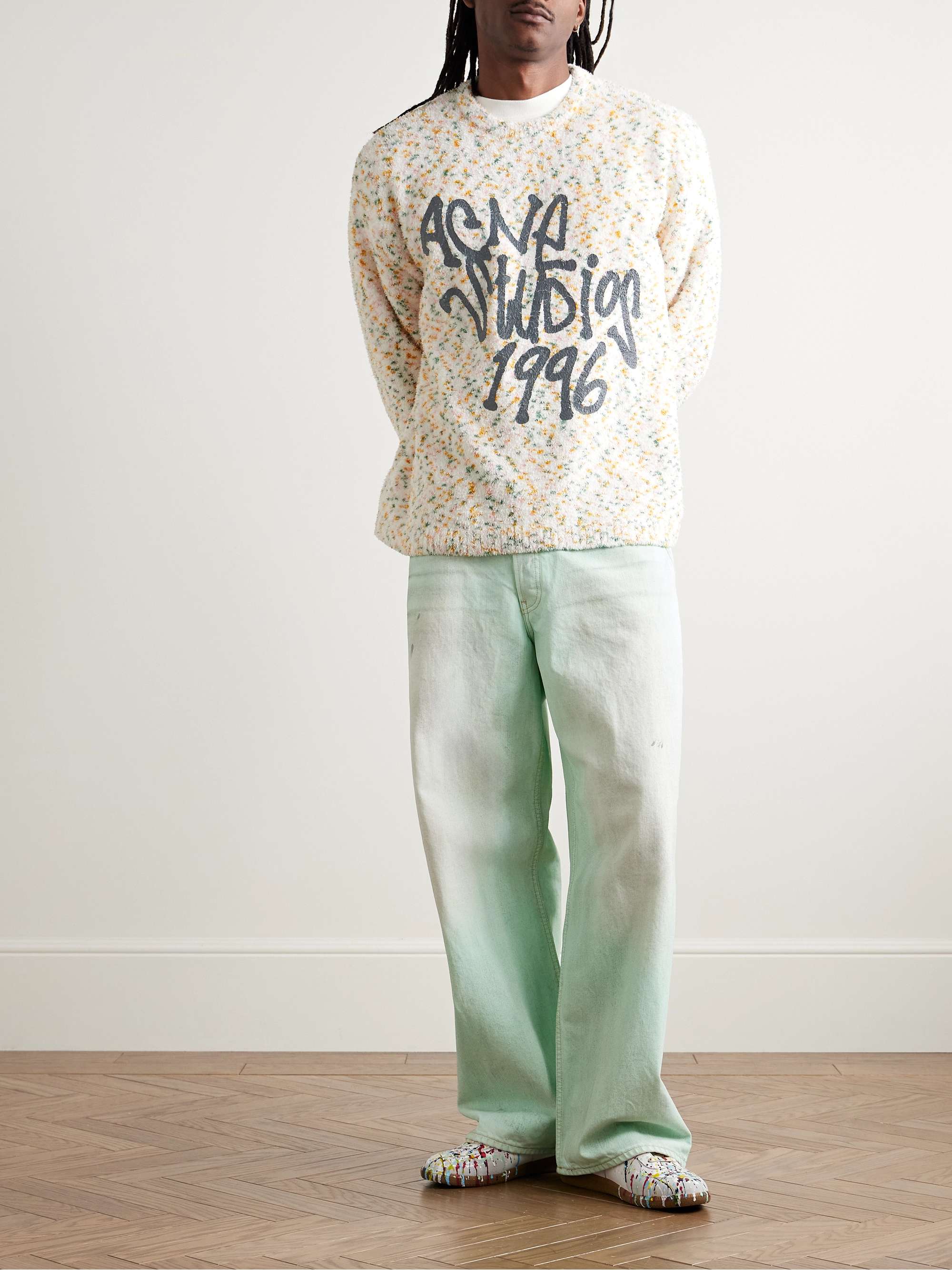Konfetti Logo-Print Chenille Sweater view