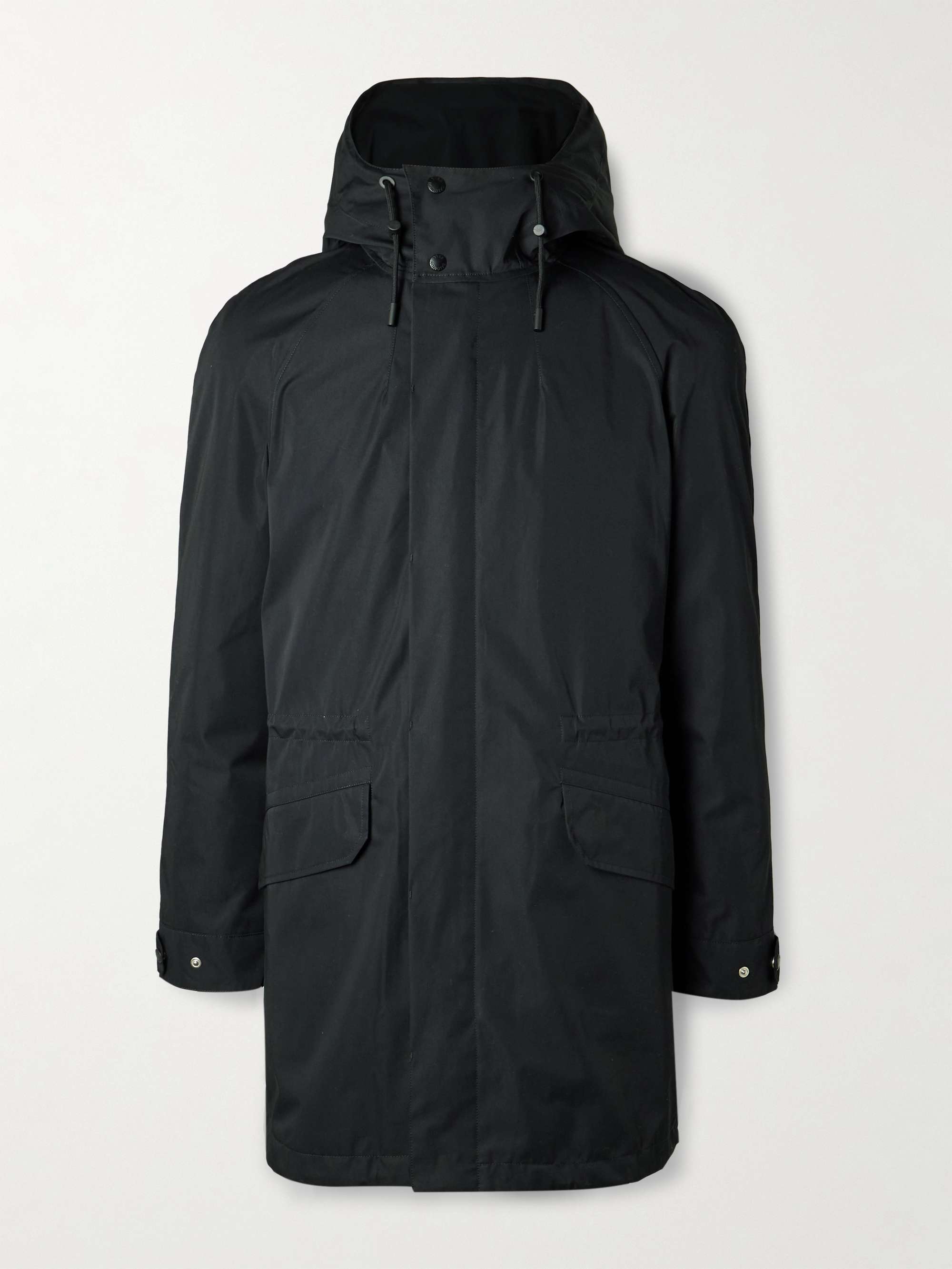 Cotton-Blend Twill Parka with Detachable Shearling Liner view