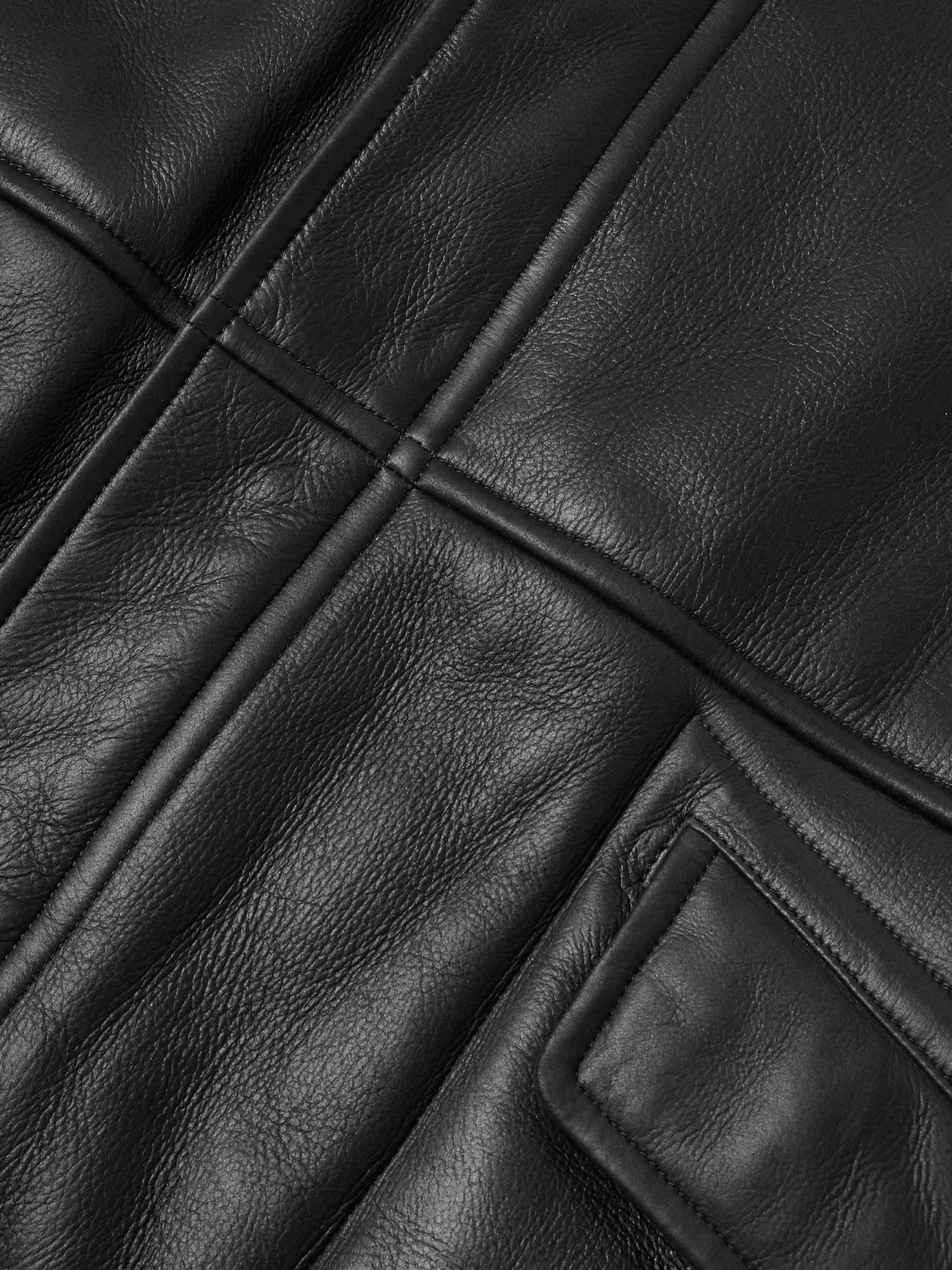 Shearling Hooded Coat view