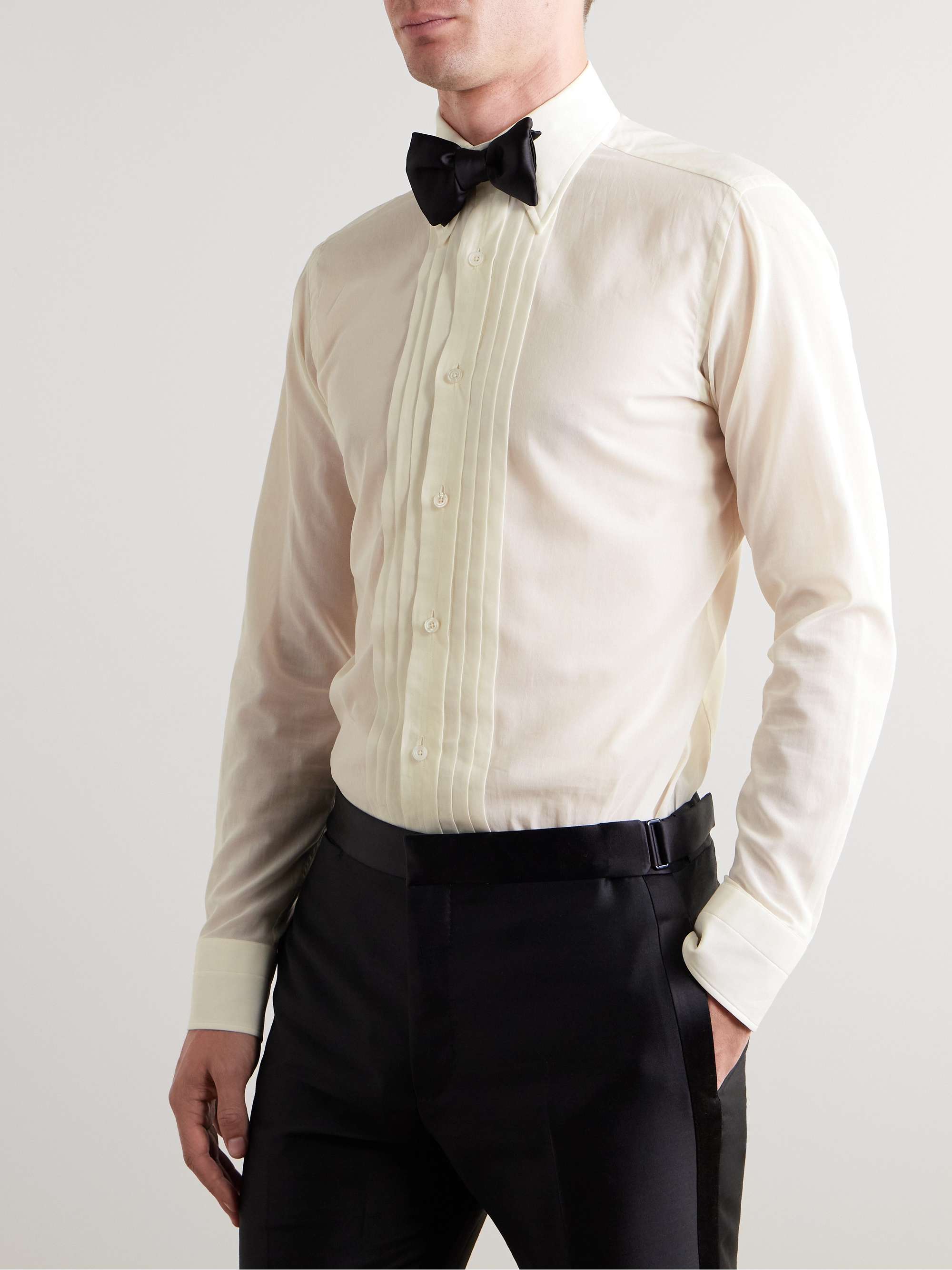 Pleated Cotton Shirt view