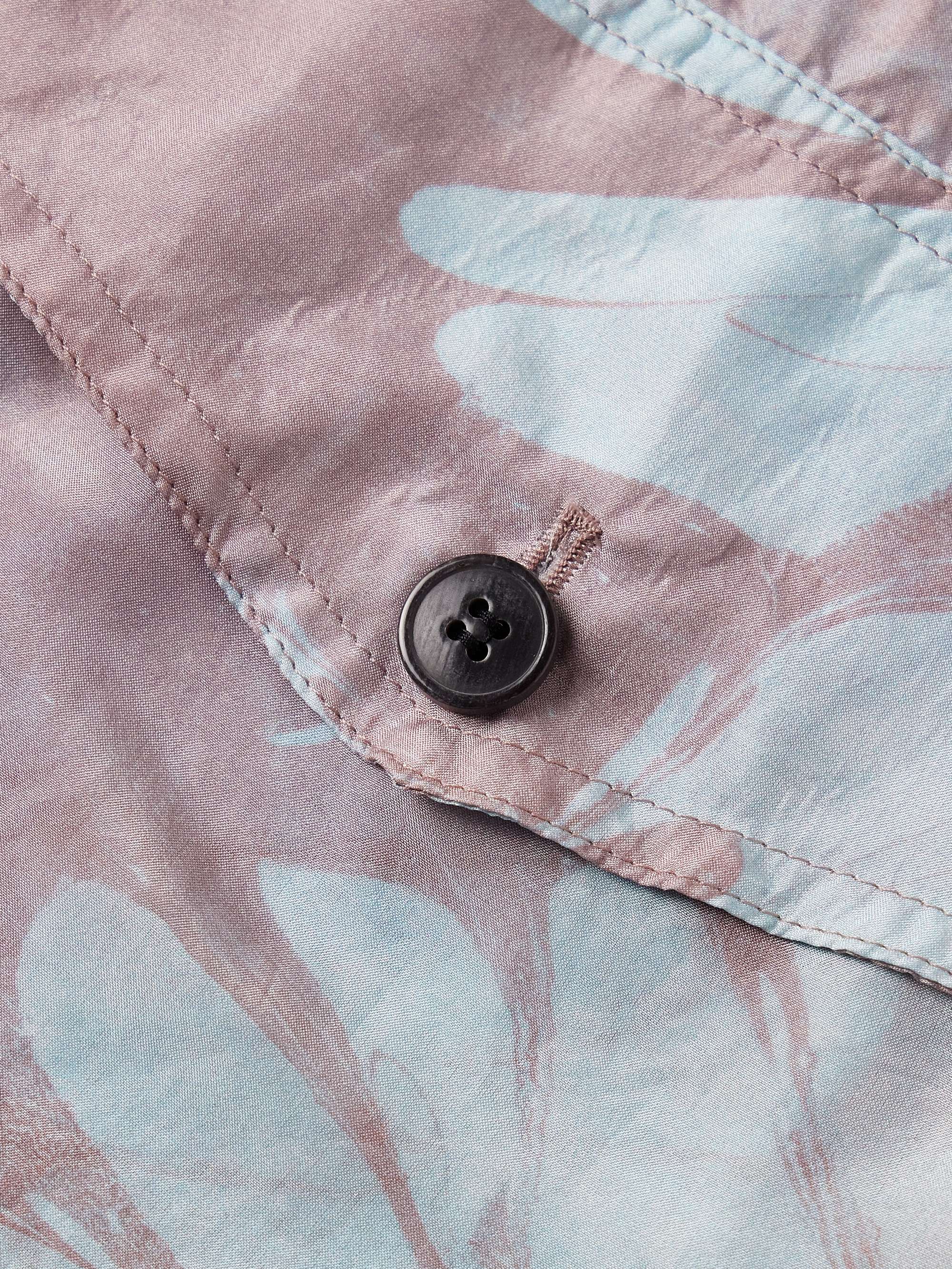 Pannoch Wide-Leg Floral-Print Silk-Satin Drawstring Cargo Trousers view