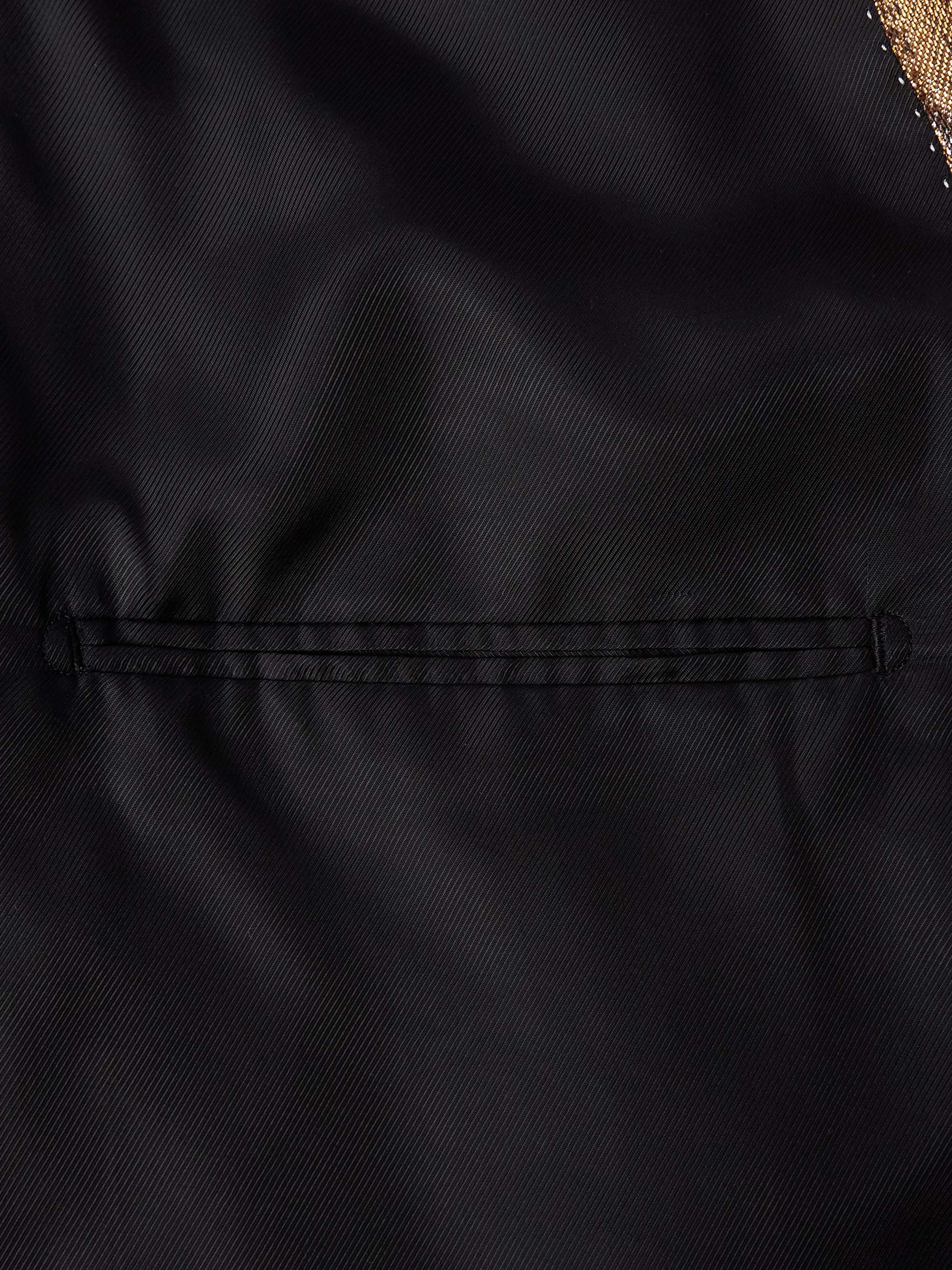 Oversized Double-Breasted Lamé Suit Jacket view