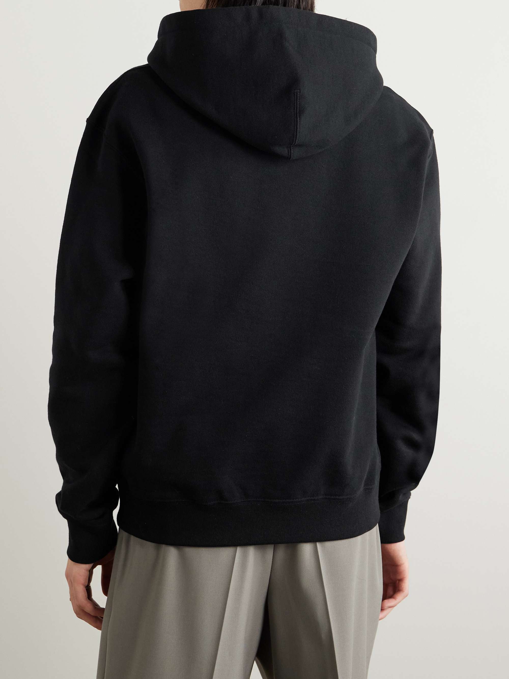 + Logo-Print Cotton-Jersey Hoodie view