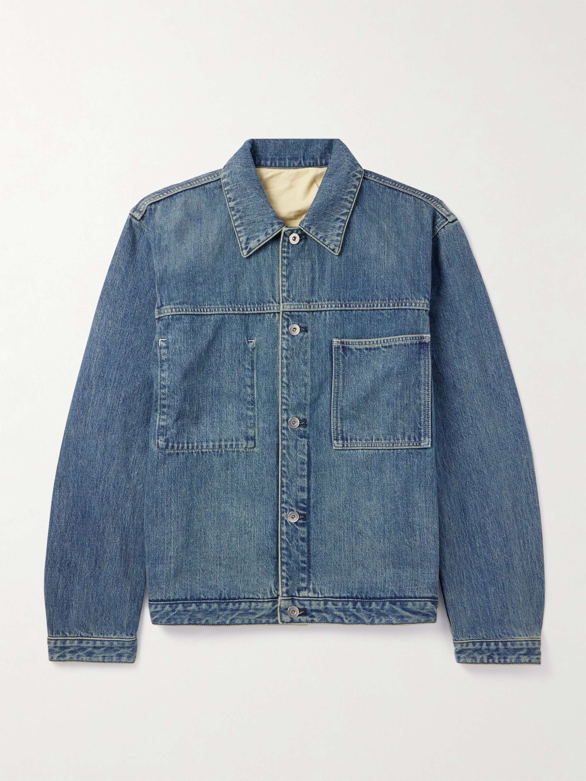 Logo-Appliquéd Denim Jacket view