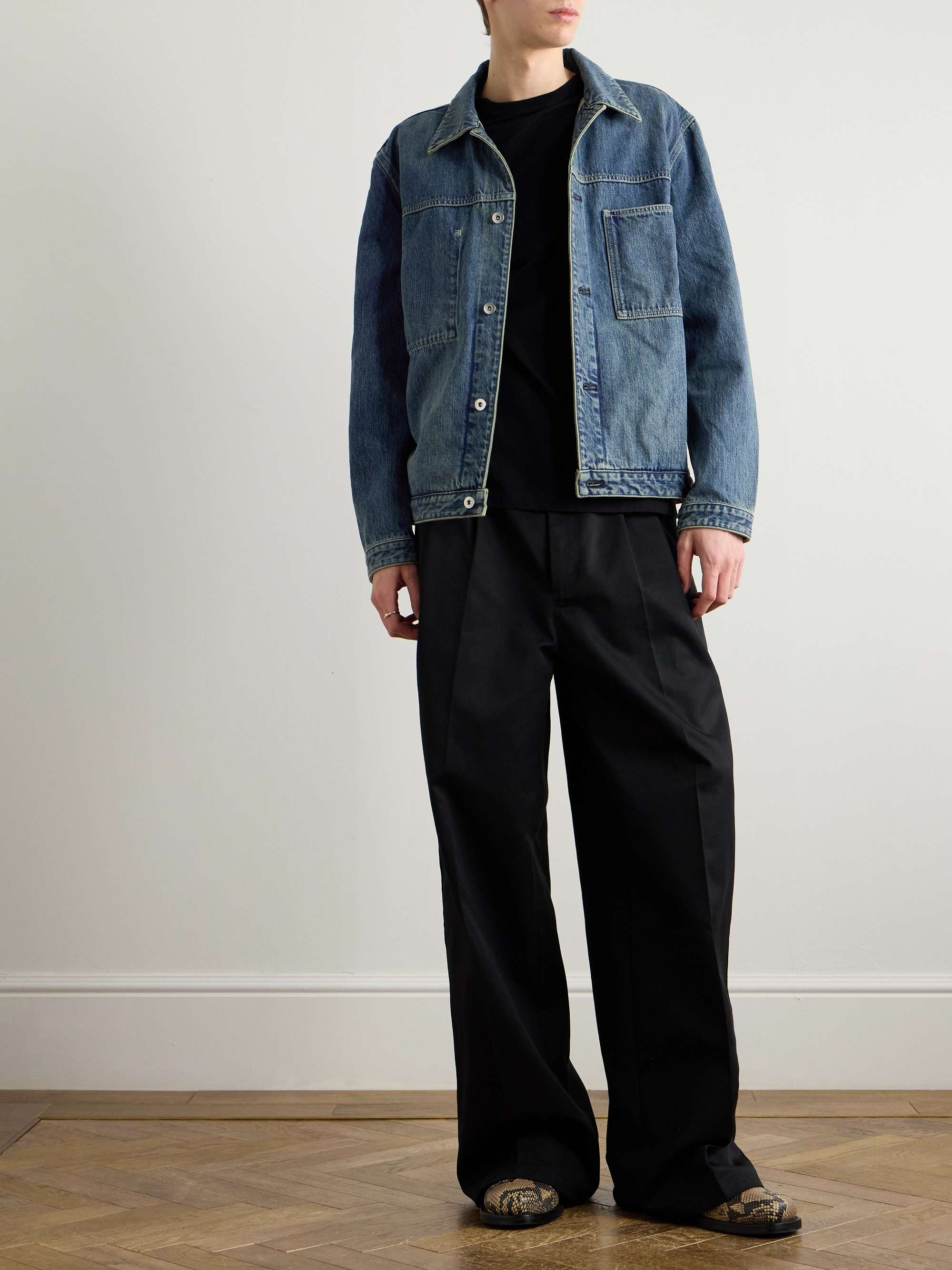 Logo-Appliquéd Denim Jacket view