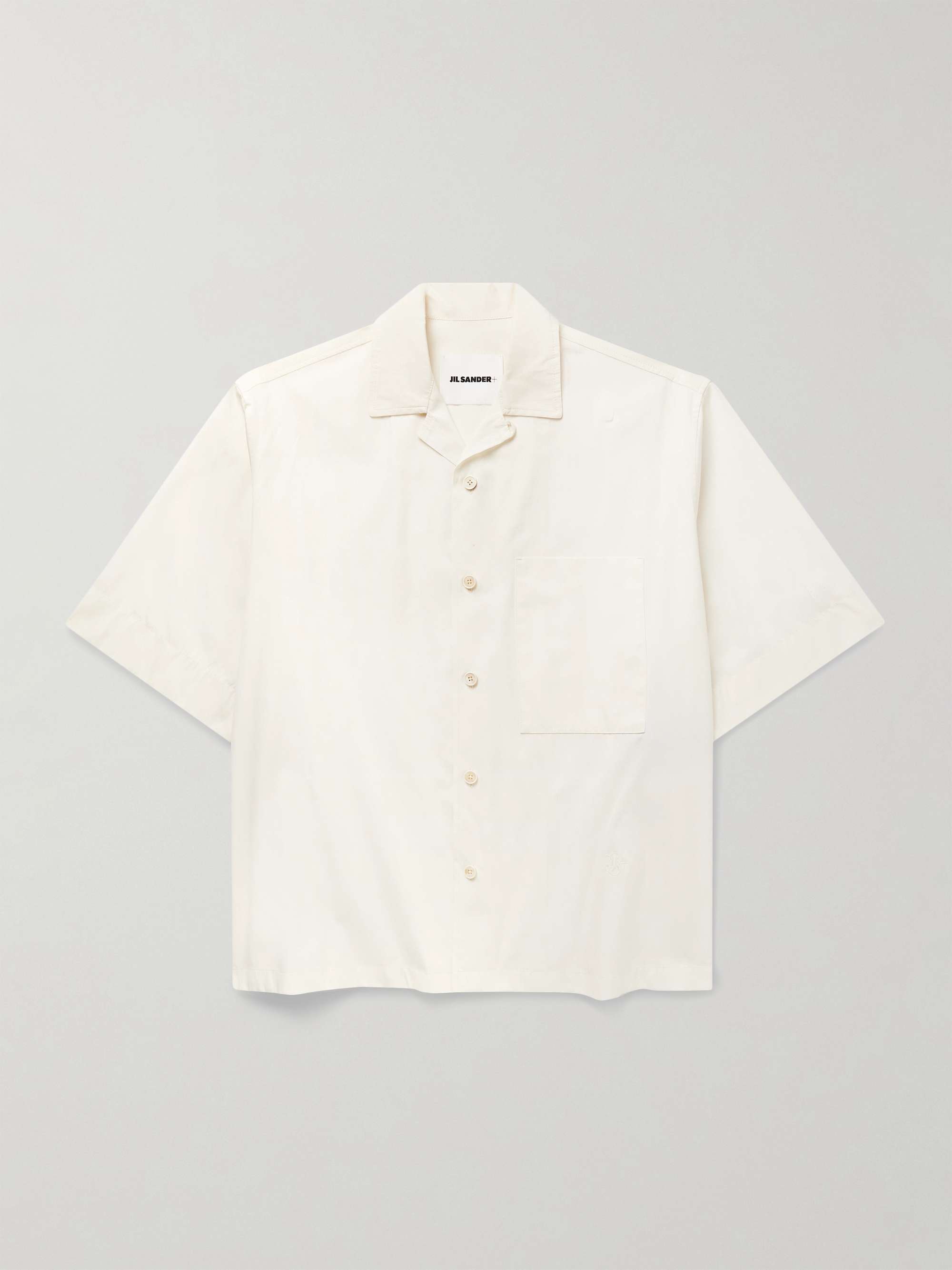 Convertible-Collar Cotton-Poplin Shirt view