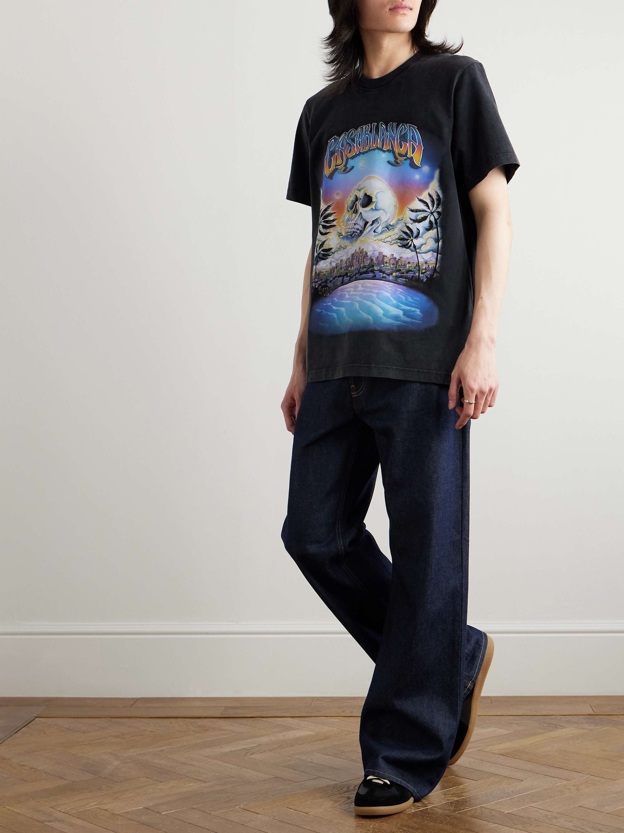 La Prémonition Printed Organic Cotton-Jersey T-Shirt view