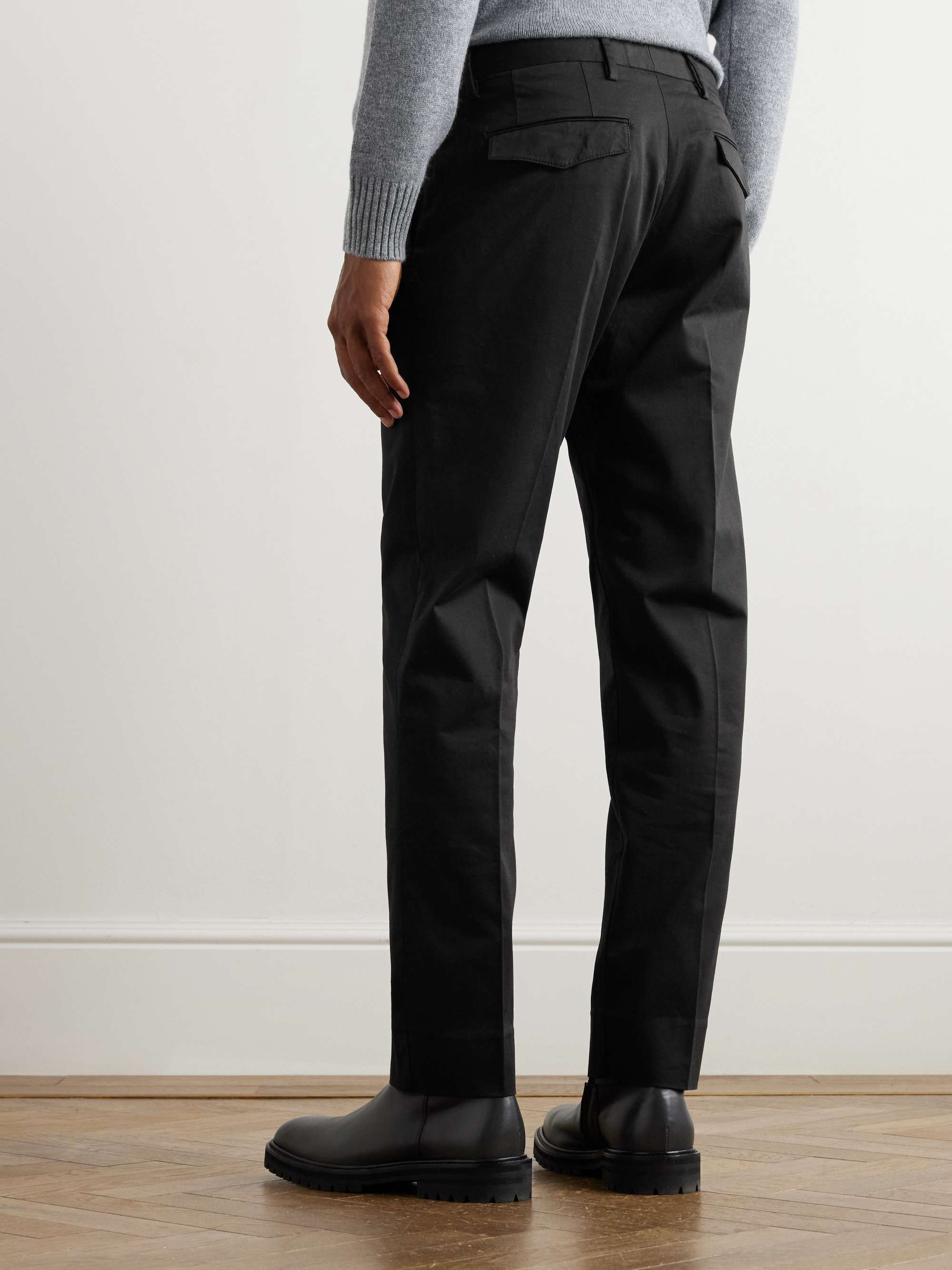 Wilhelm 1804 Slim-Fit Straight-Leg Organic Cotton-Blend Chinos view