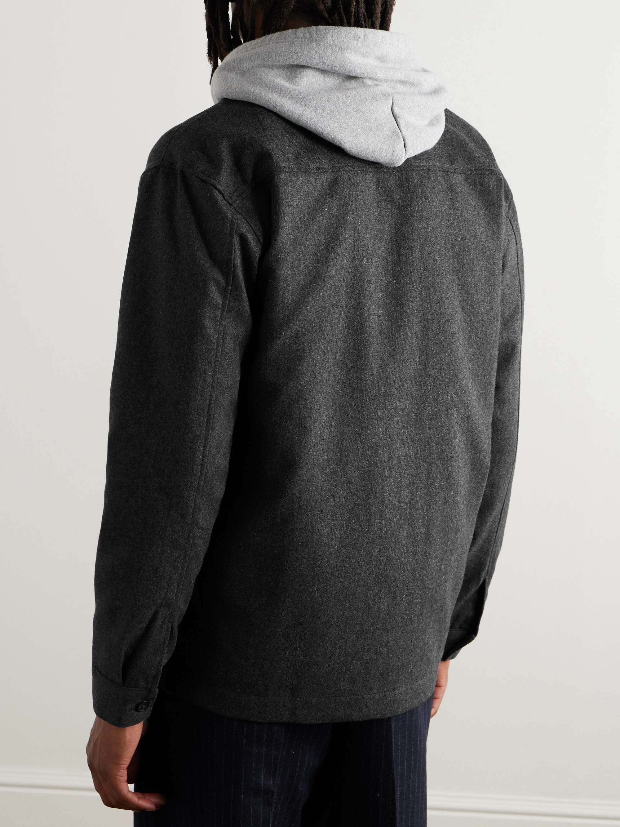 Isak 1630 Recycled Wool-Blend Overshirt view