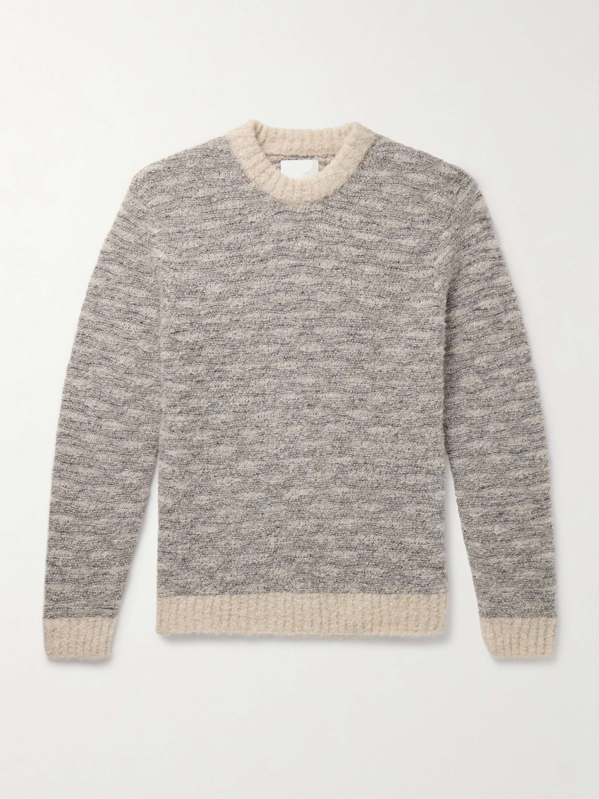 Zackarias 6653 Striped Brushed Alpaca-Blend Sweater view