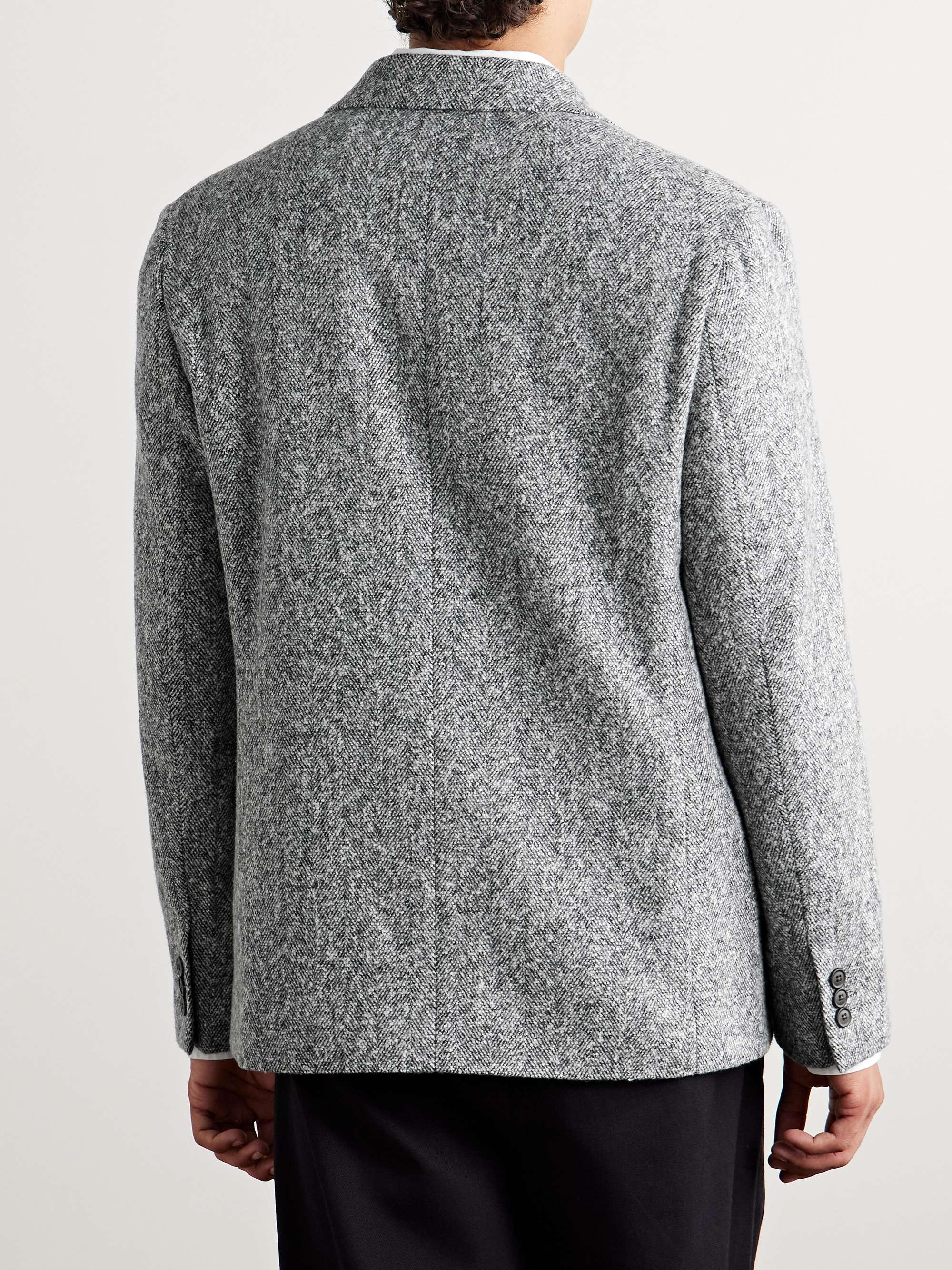 Timo 1087 Herringbone Recycled-Bouclé Blazer view