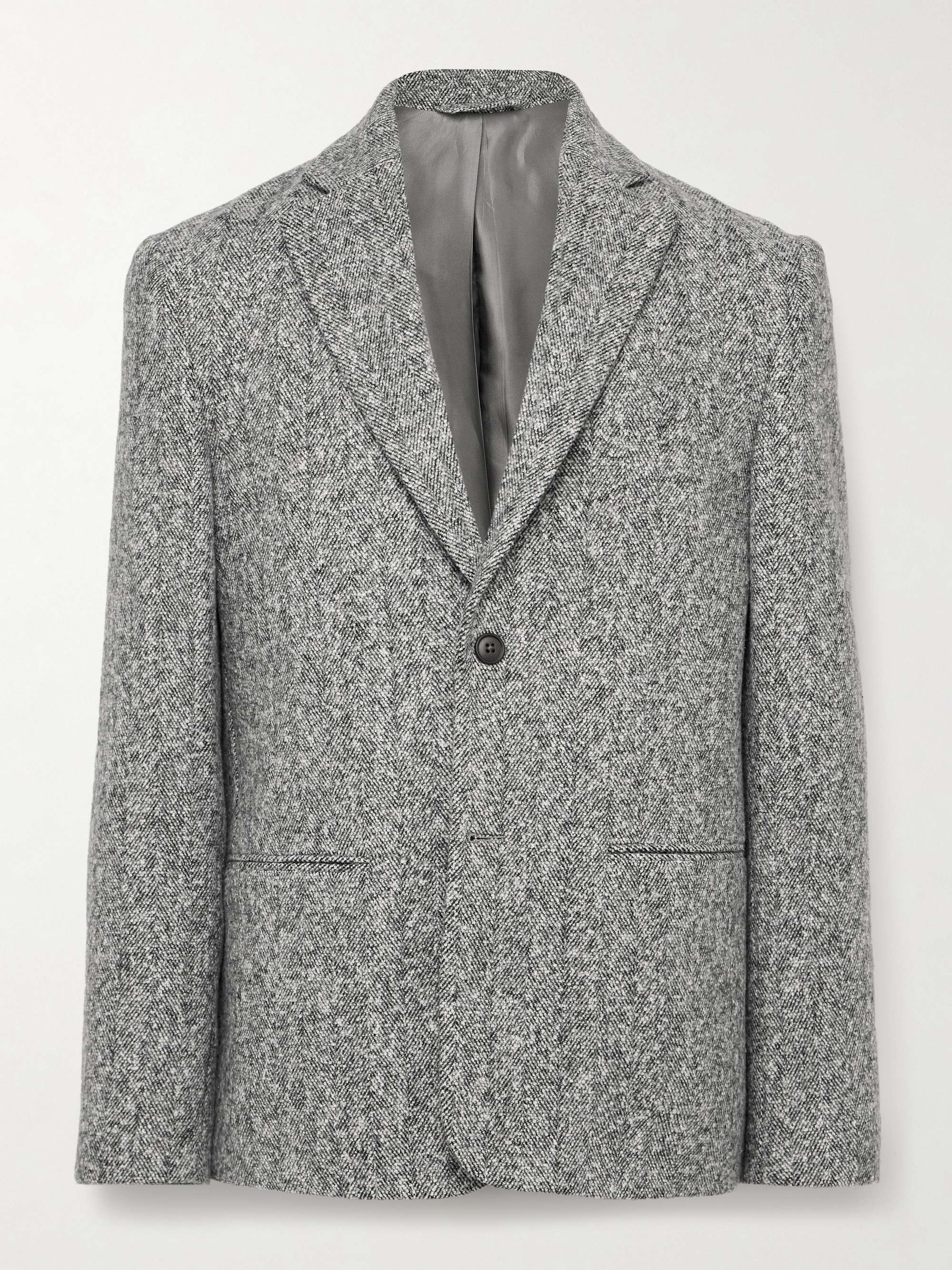 Timo 1087 Herringbone Recycled-Bouclé Blazer view
