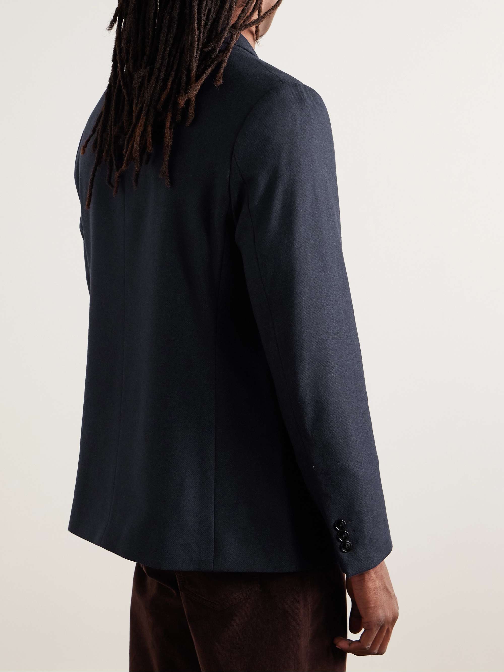 Timo 1091 Unstructured Flannel Suit Jacket view