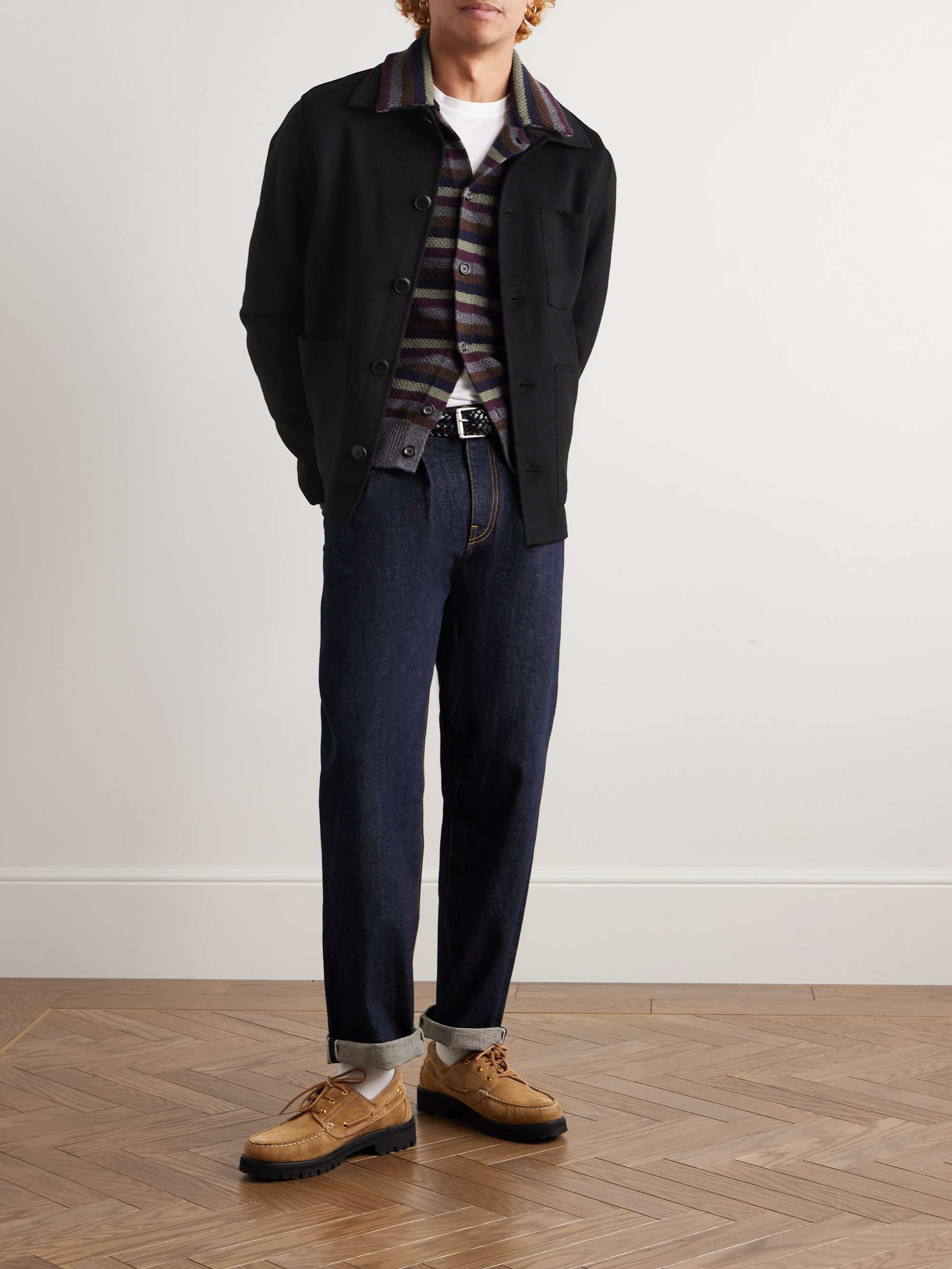 Ansel 8017 Double-Faced Wool-Blend Felt Overshirt view
