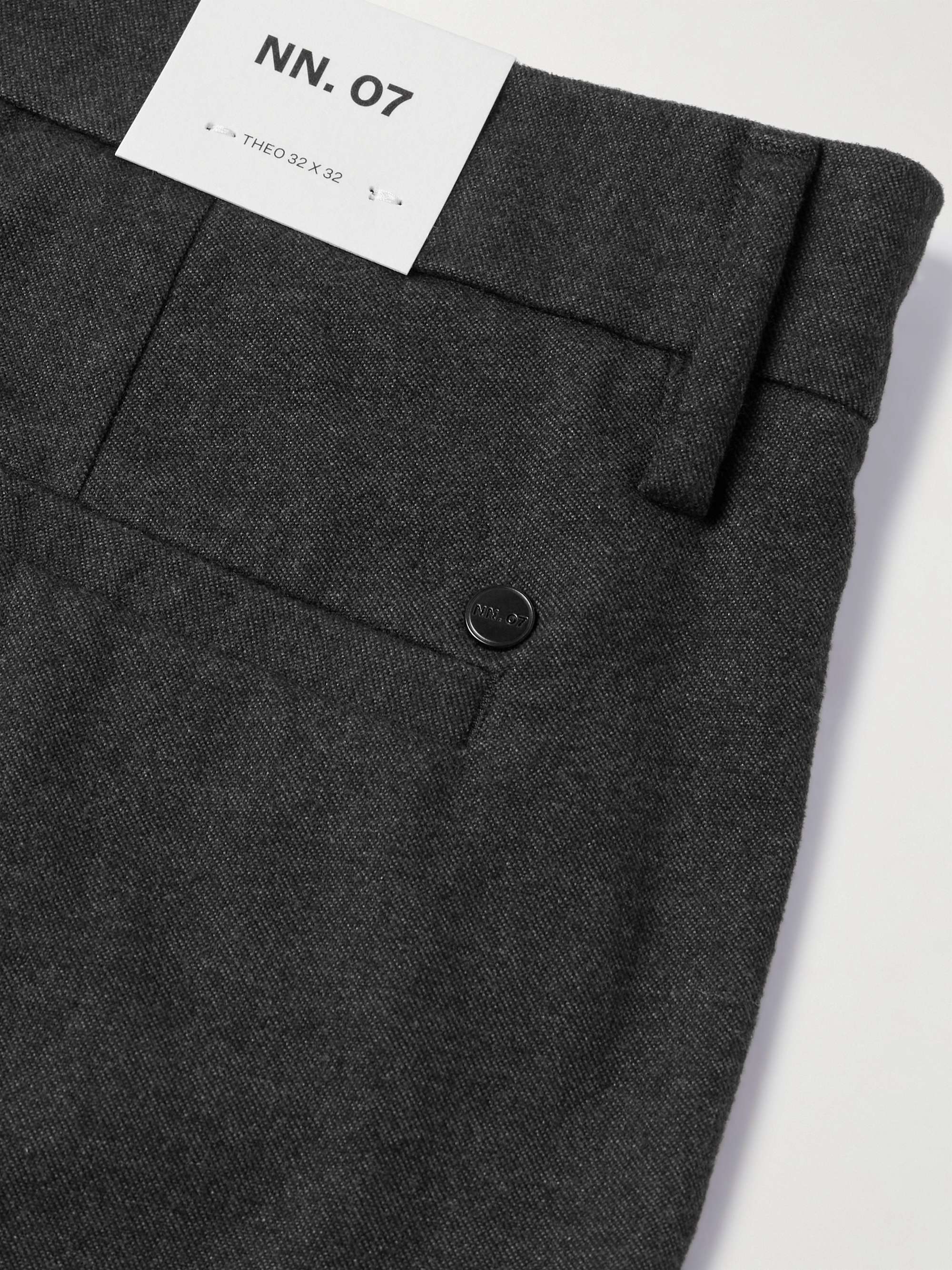 Theo 1067 Straight-Leg Stretch-Cotton Twill Trousers view