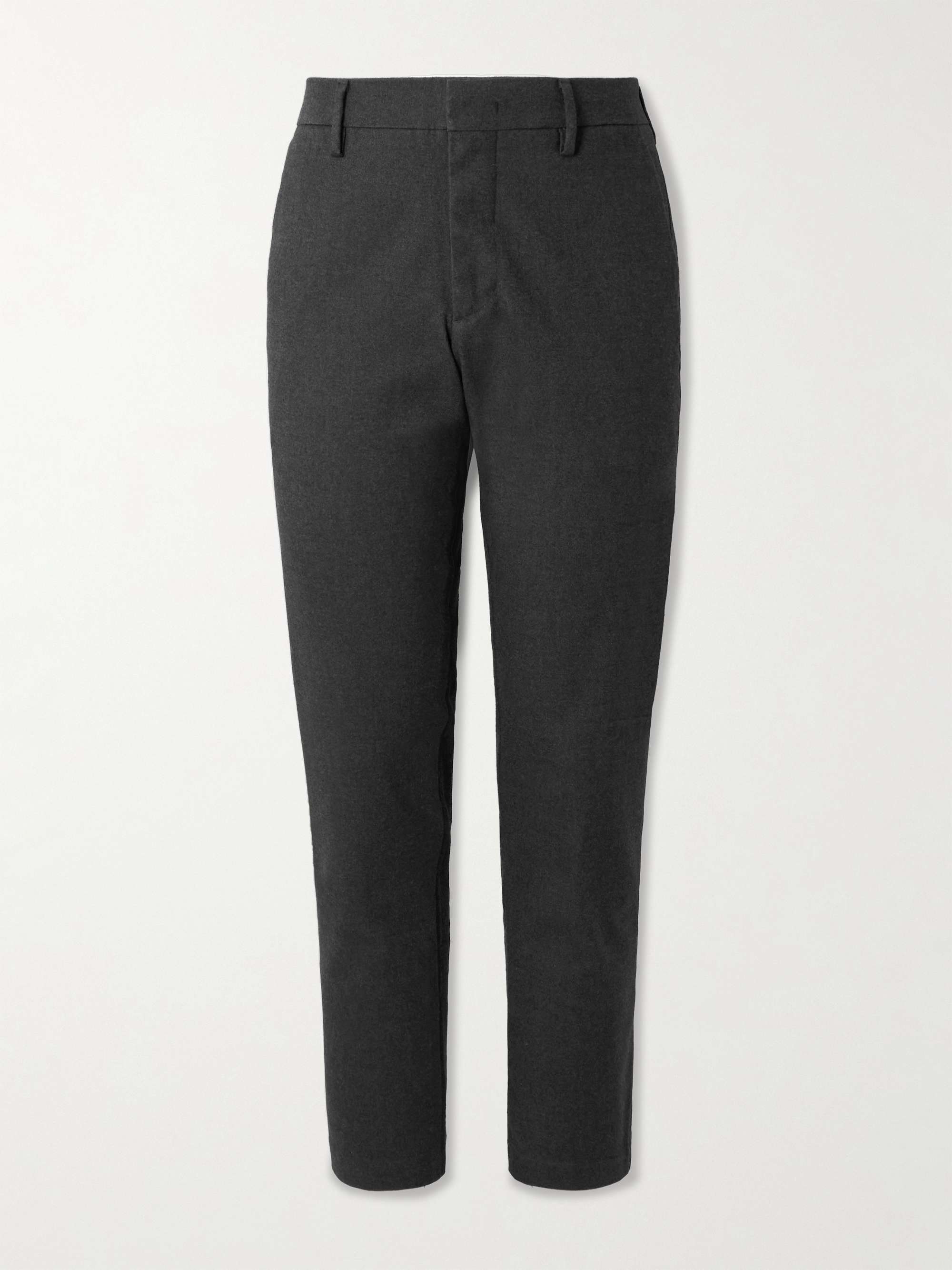 Theo 1067 Straight-Leg Stretch-Cotton Twill Trousers view