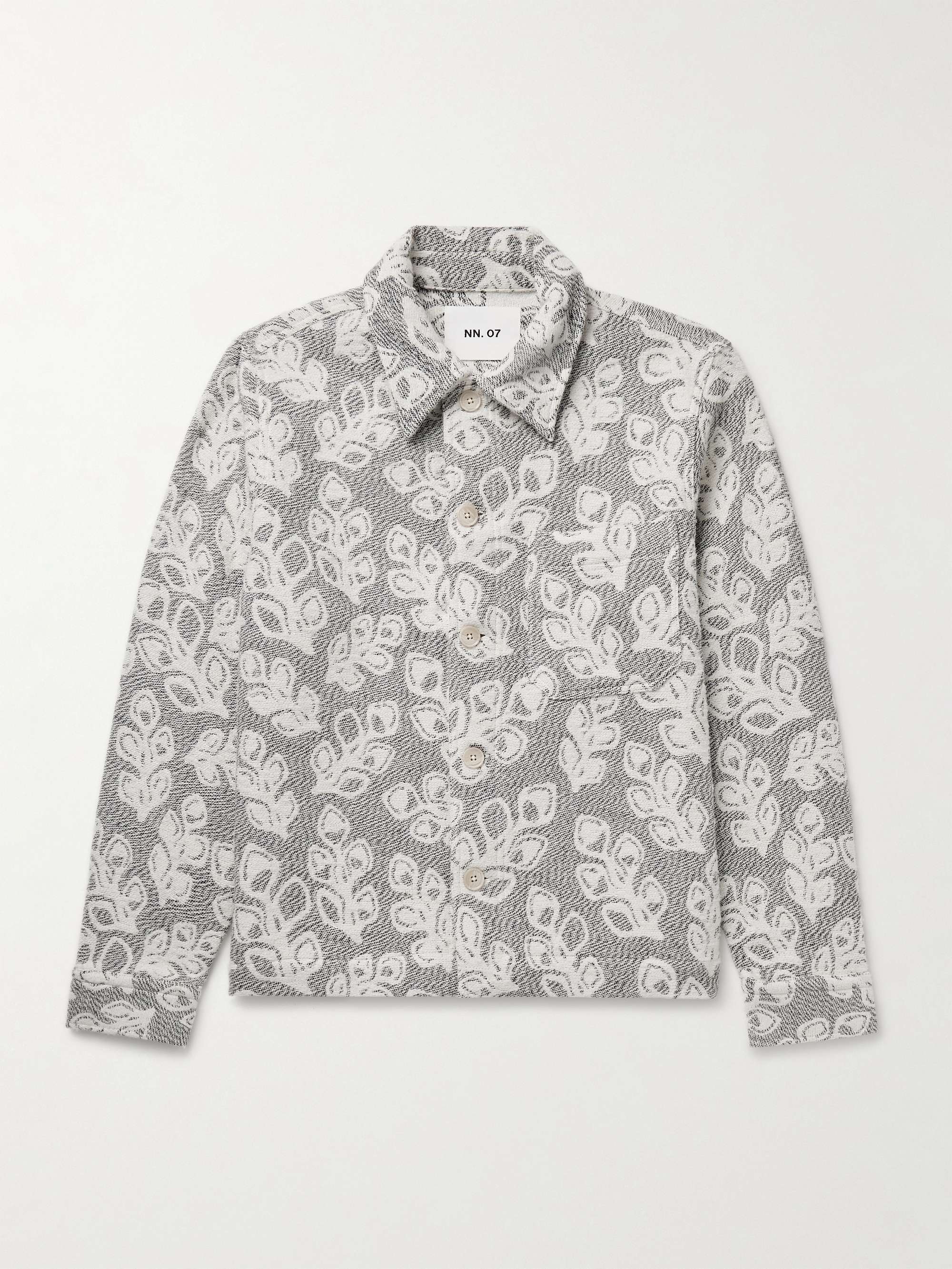Rahim 5247 Cotton-Blend Bouclé-Jacquard Shirt Jacket view