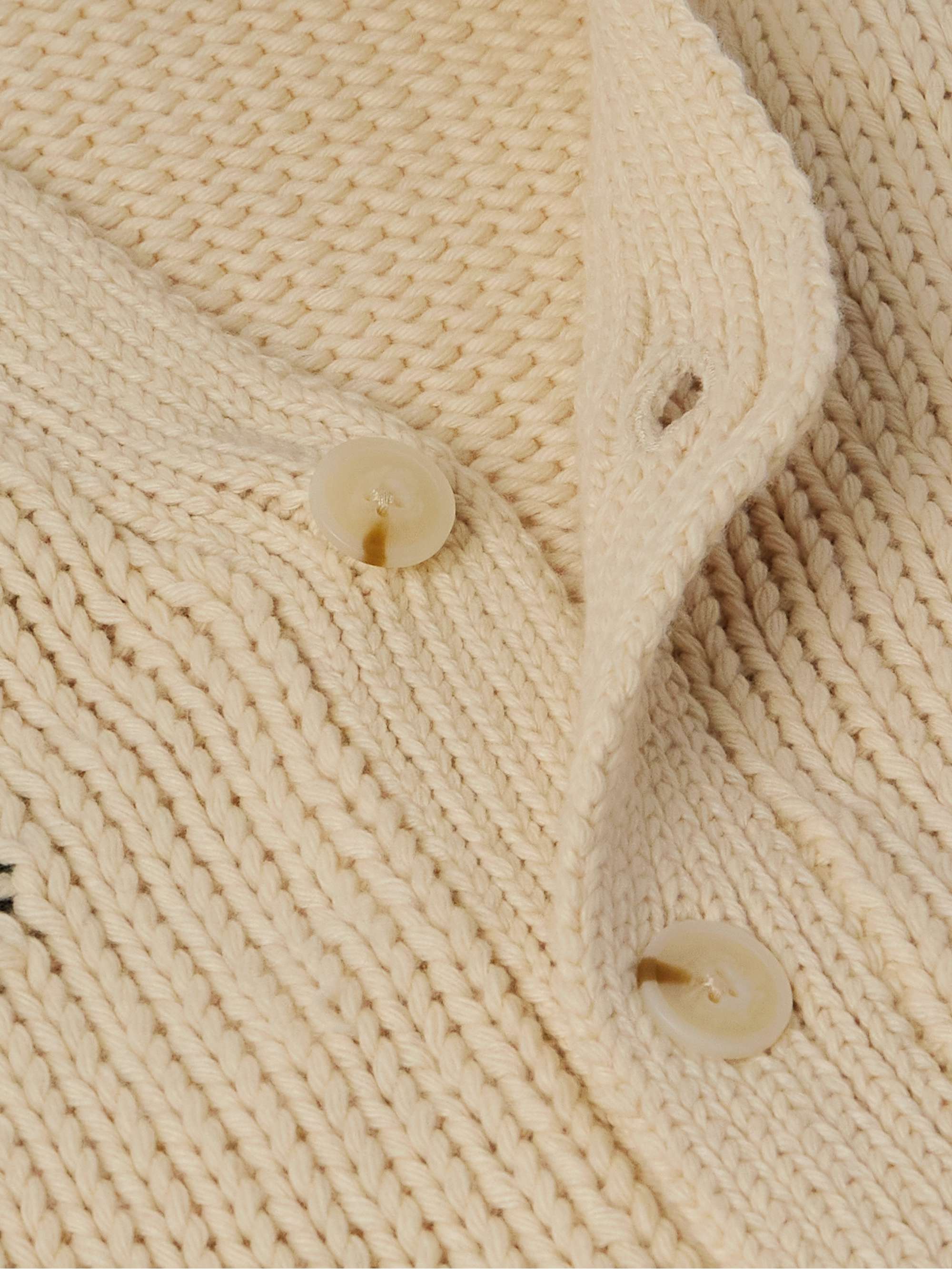 Mika 6620 Recycled Intarsia-Knit Cardigan view