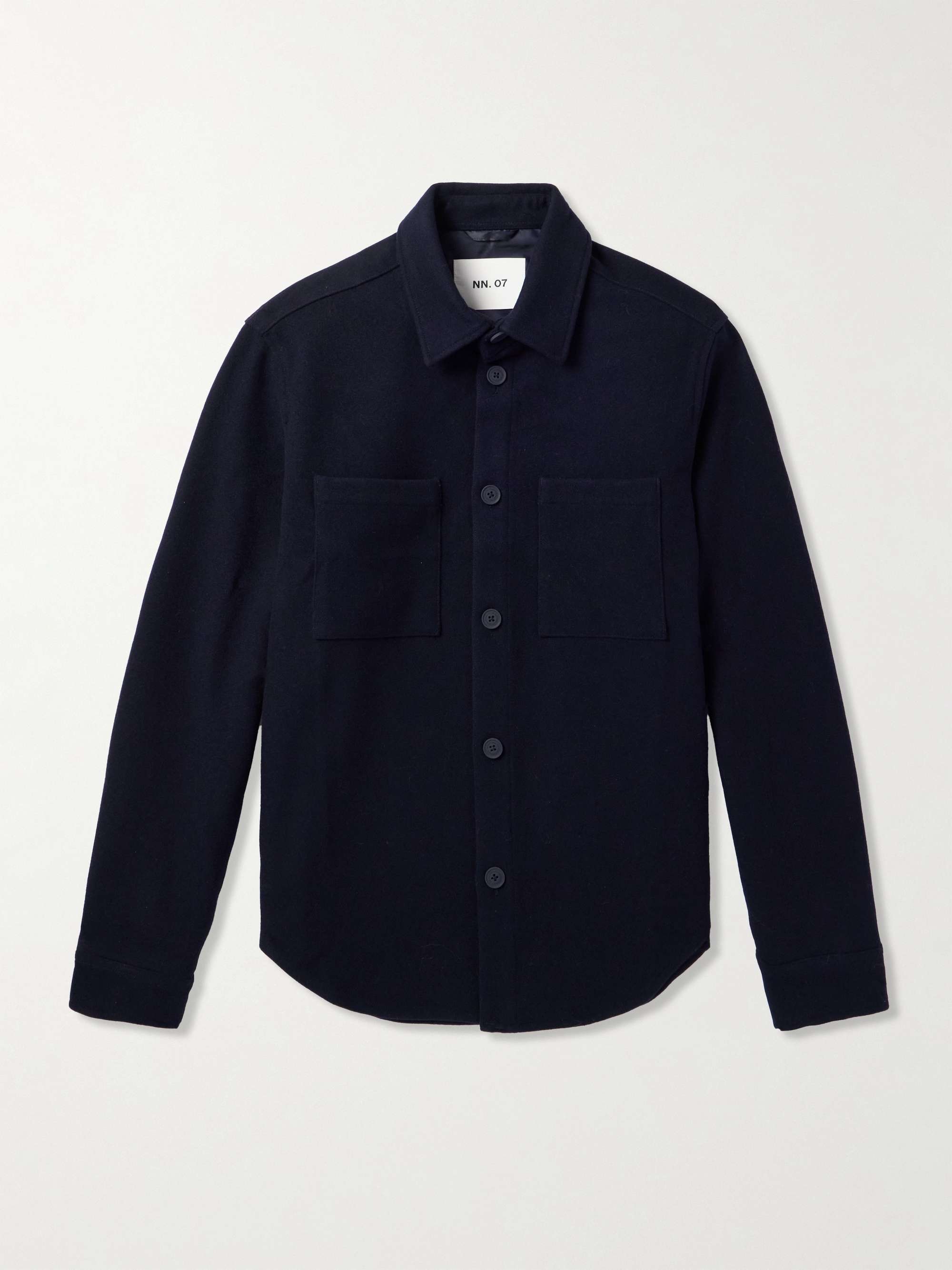 Carter Brushed-Wool Overshirt view