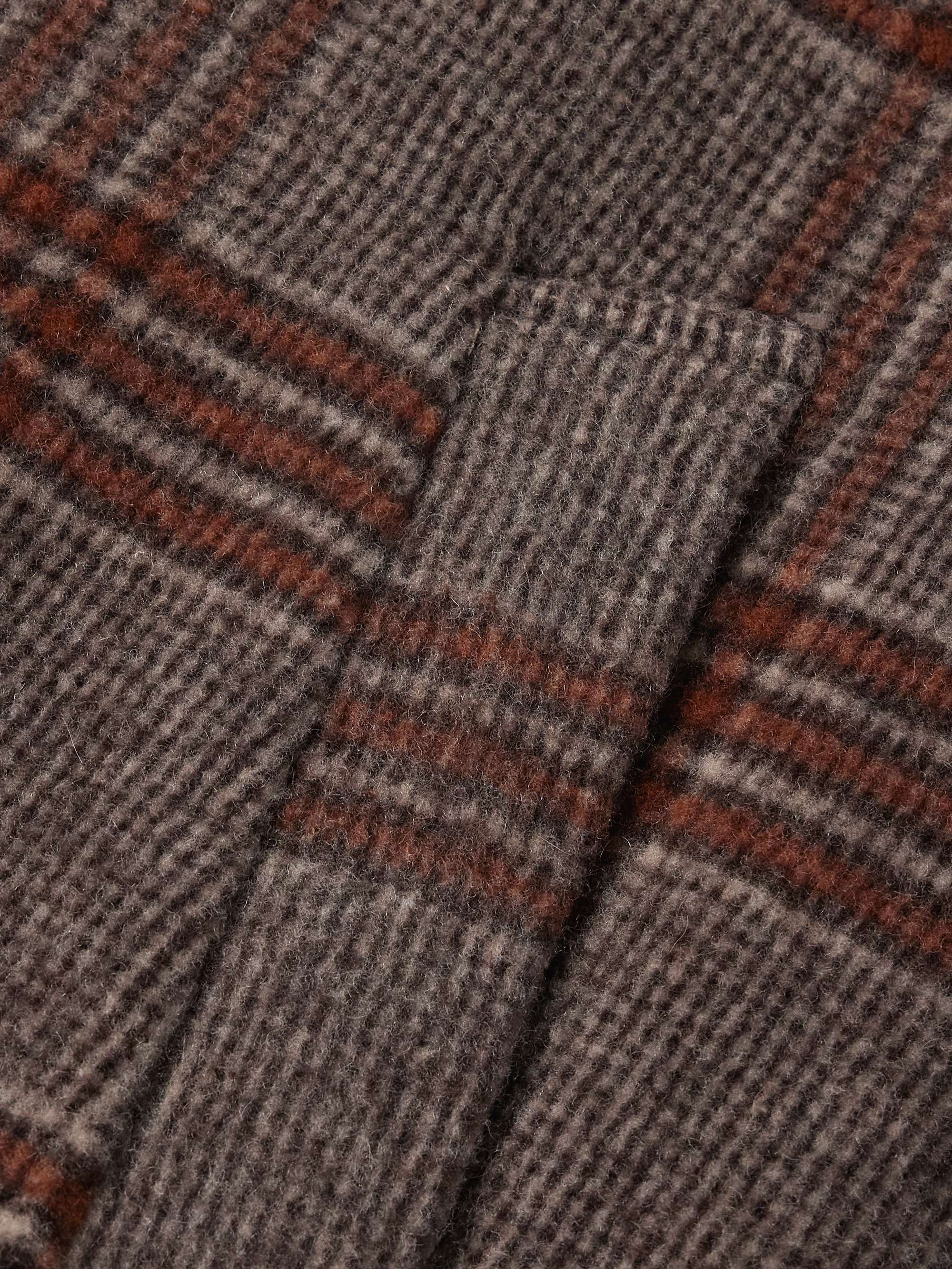 Rocko 8442 Checked Recycled Wool-Blend Coat view
